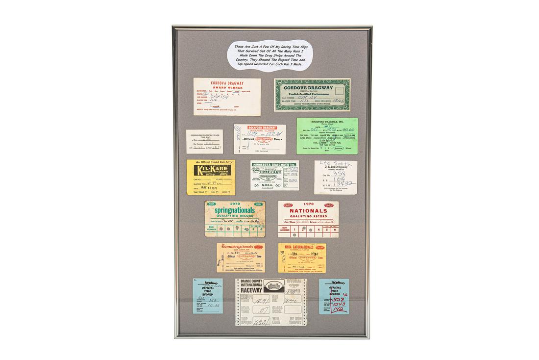 15 NHRA Lee Smith Time Slips In Frame (1 of 3)