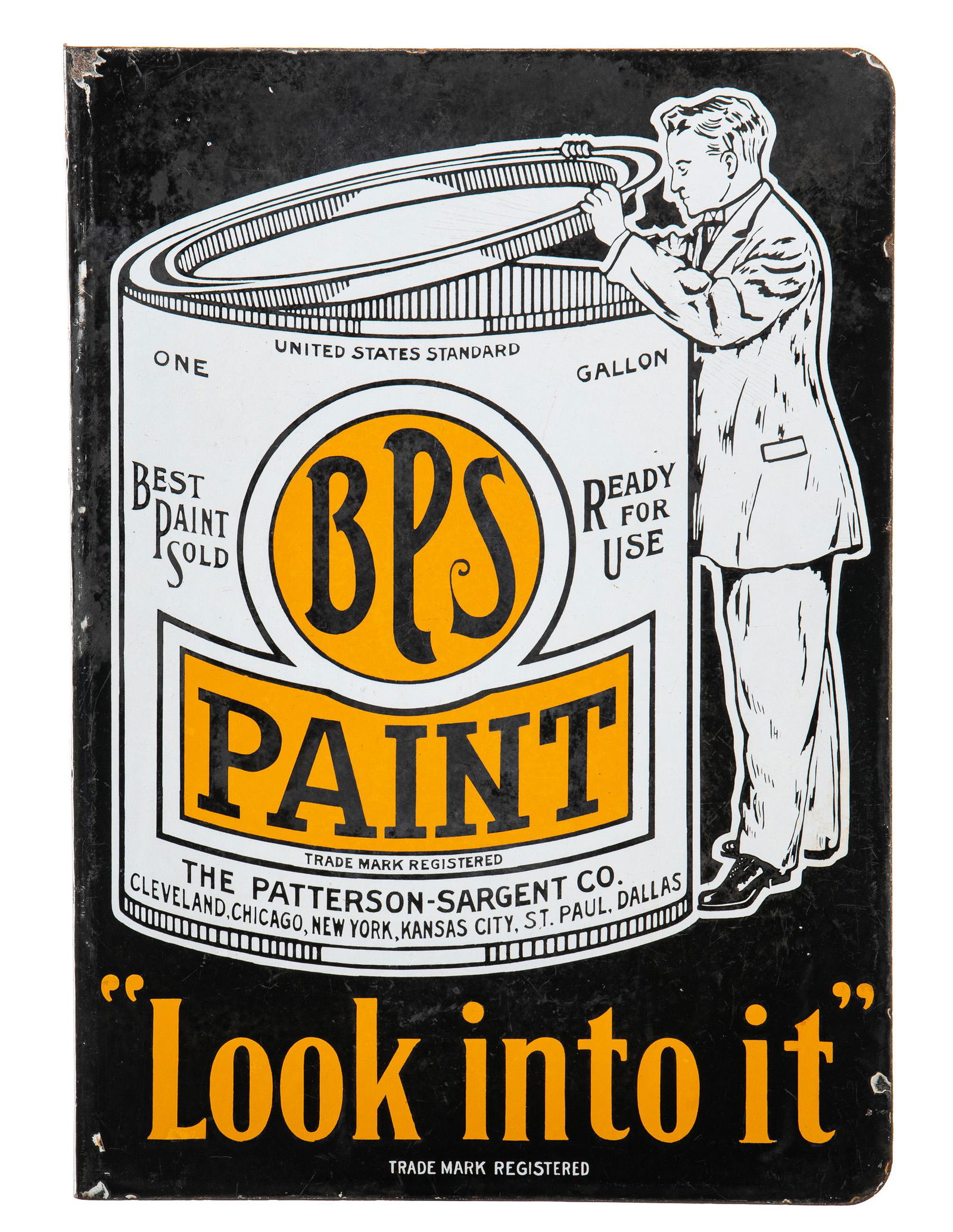 BPS Paint "Look Into It" Flange Sign (1 of 3)
