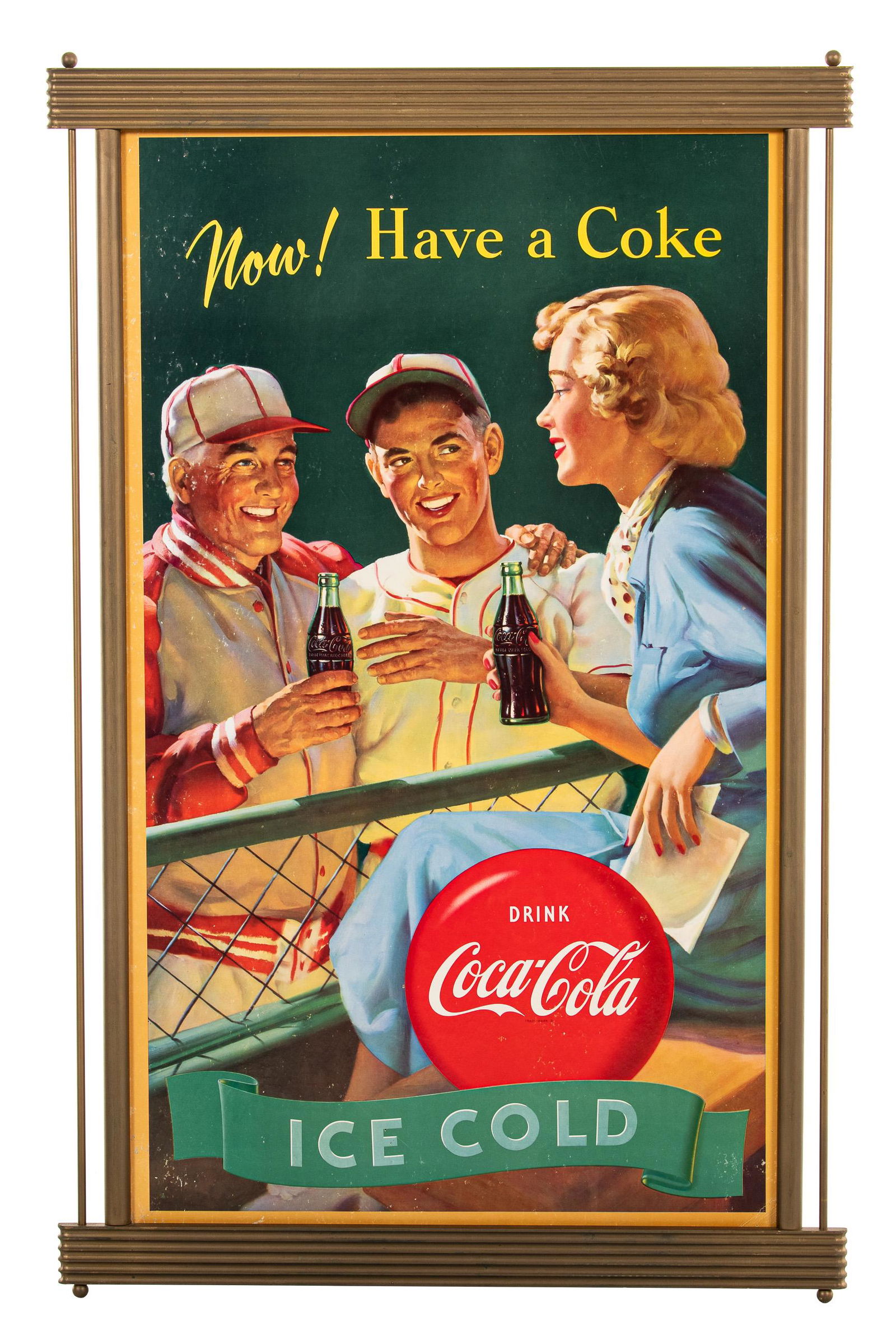 Coca Cola Framed Sign (1 of 3)