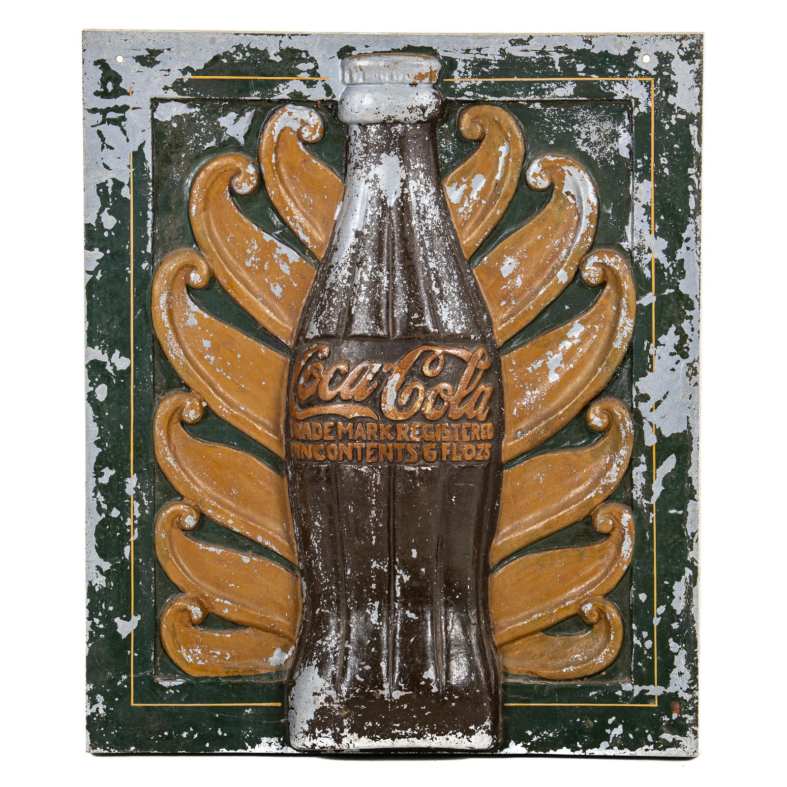 Coca Cola Cast Aluminum Badge Sign (1 of 2)