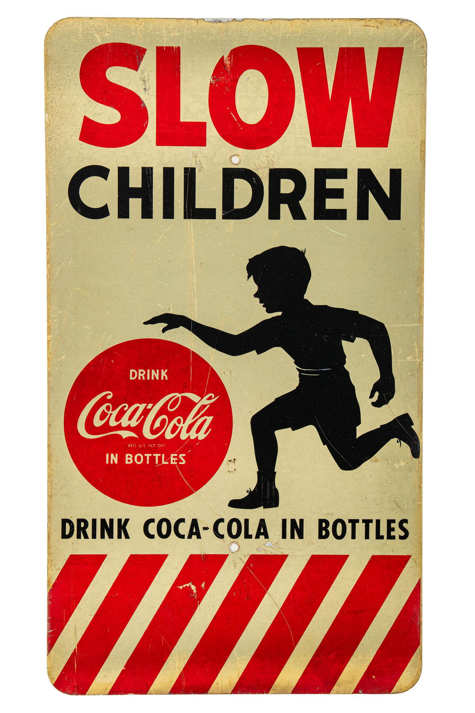 Coca Cola Slow Children Reflective Sign (1 of 2)