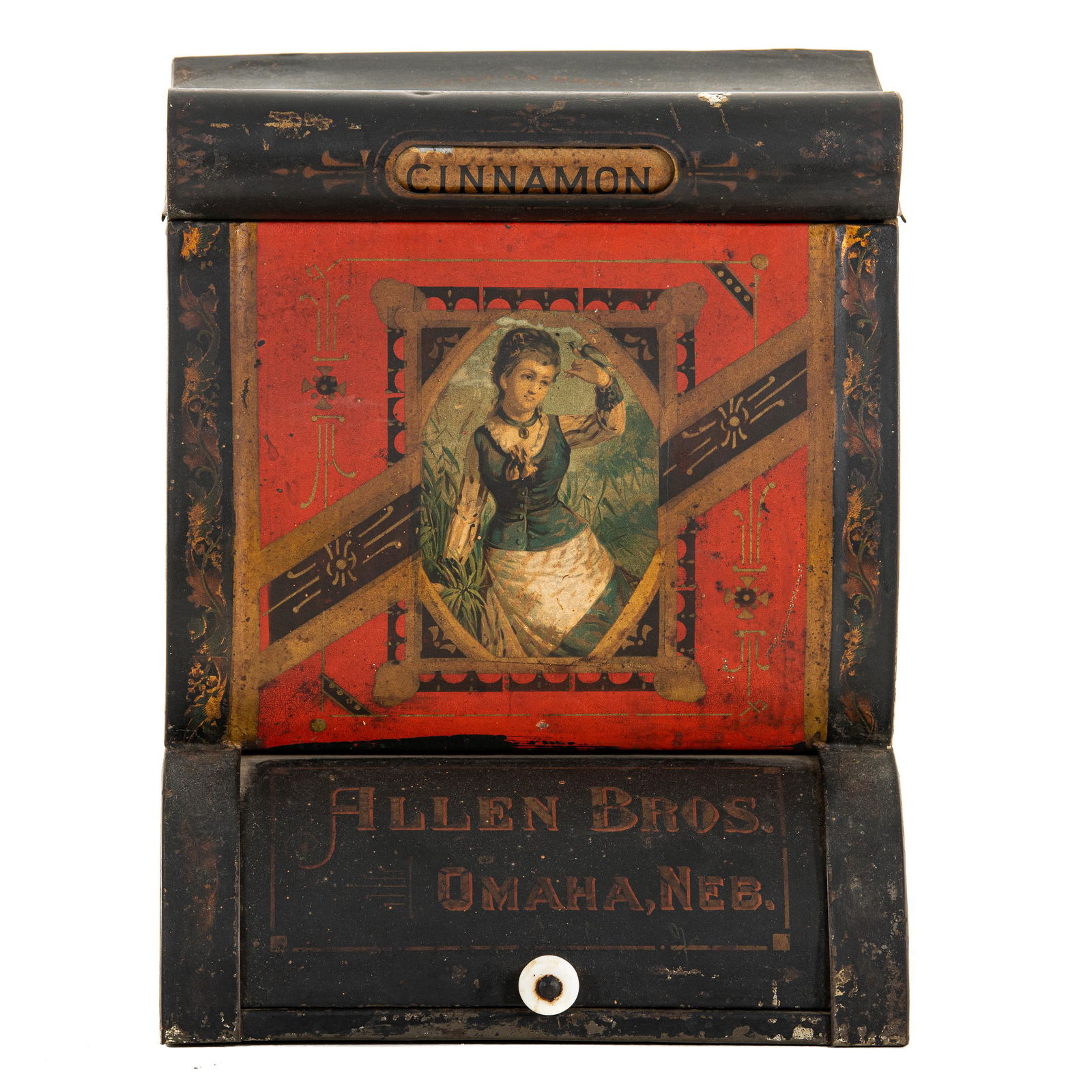 Early Allen Bros. Spice Cabinet (1 of 2)