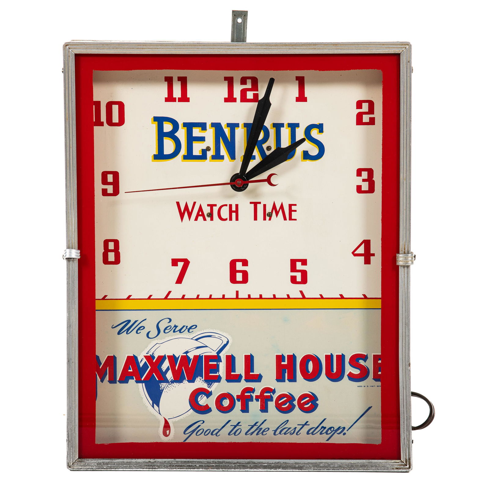 Benrus Maxwell House Coffee Clock (1 of 1)