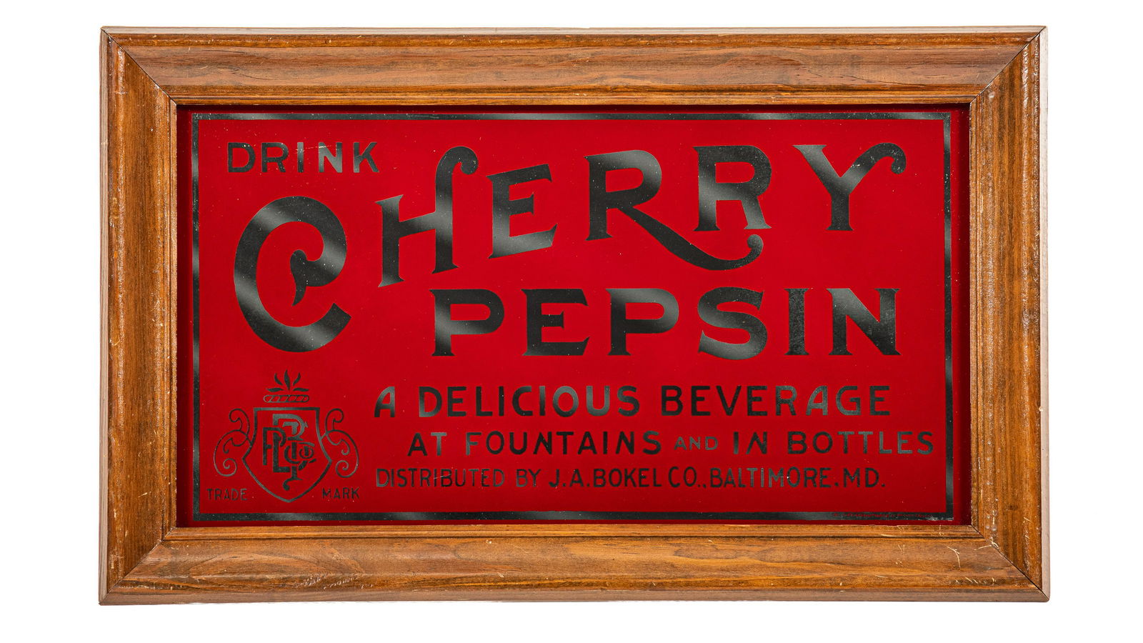 Drink Cherry Pepsin Glass Sign (1 of 1)