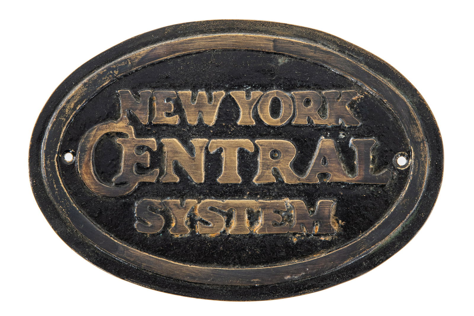 New York Central System Brass Badge (1 of 1)