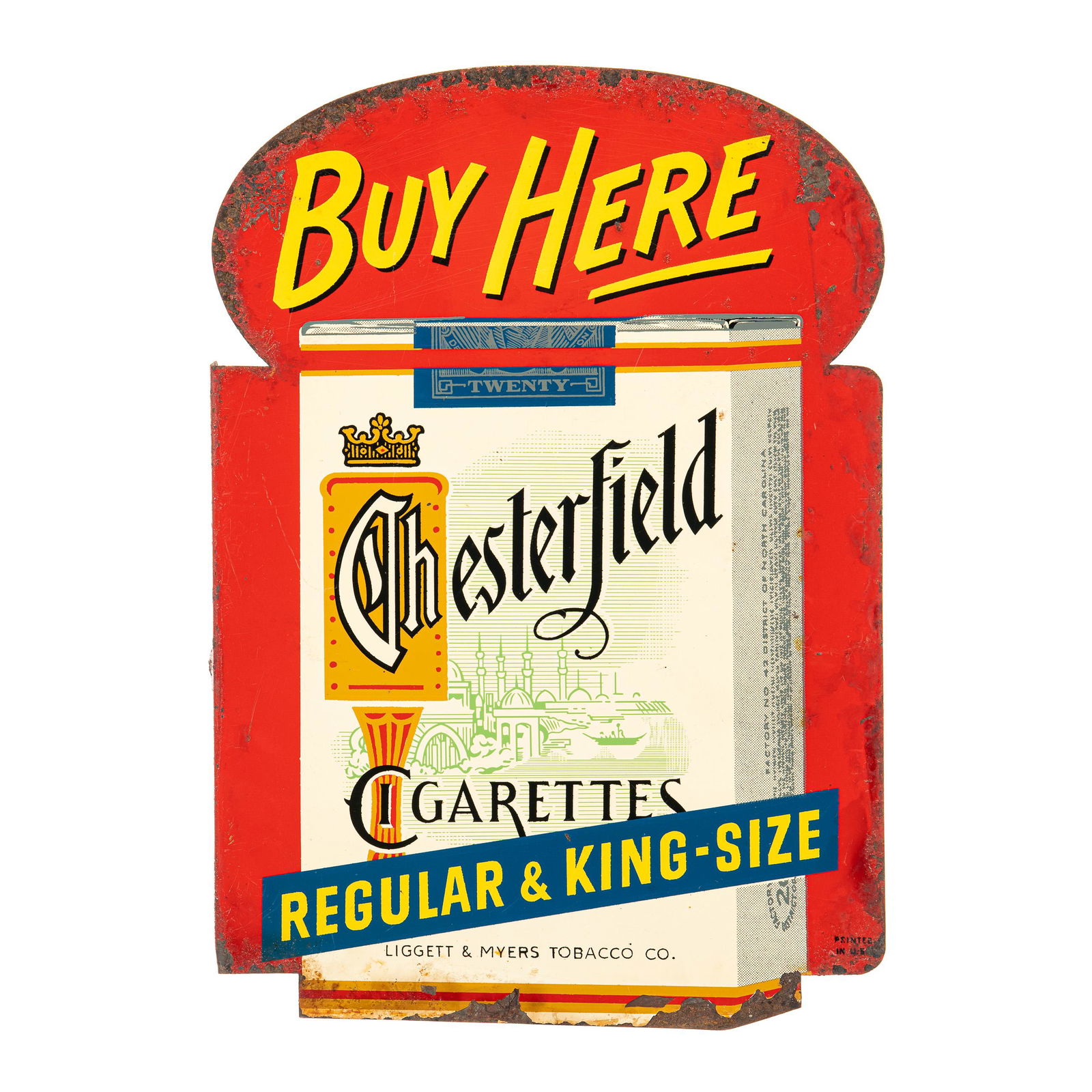 Chesterfield Regular & King Size Flange Sign (1 of 2)
