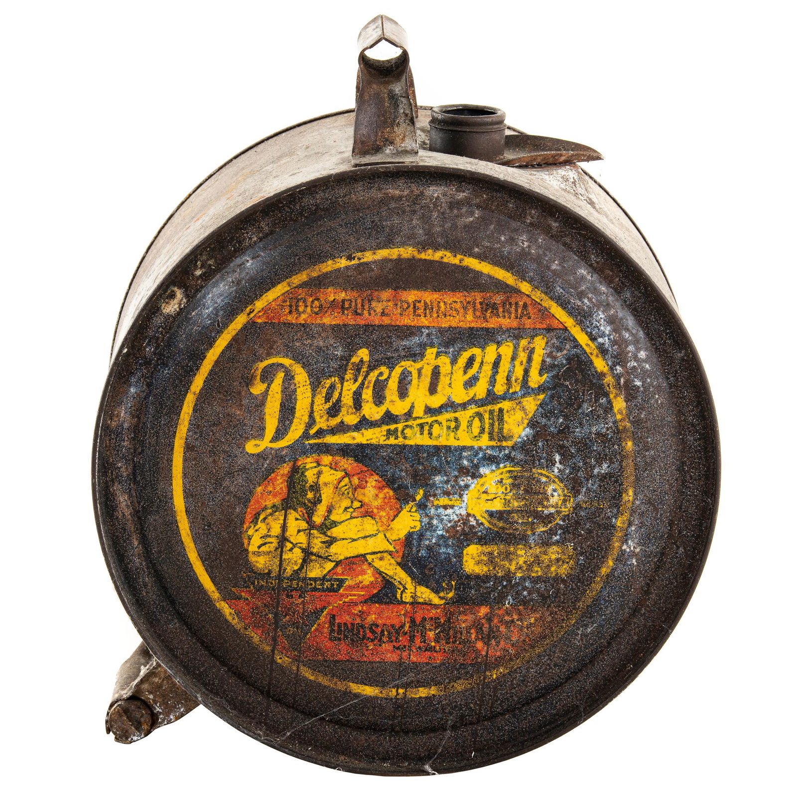 Delcopenn Motor Oil 5 Gallon Rocker Can (1 of 2)