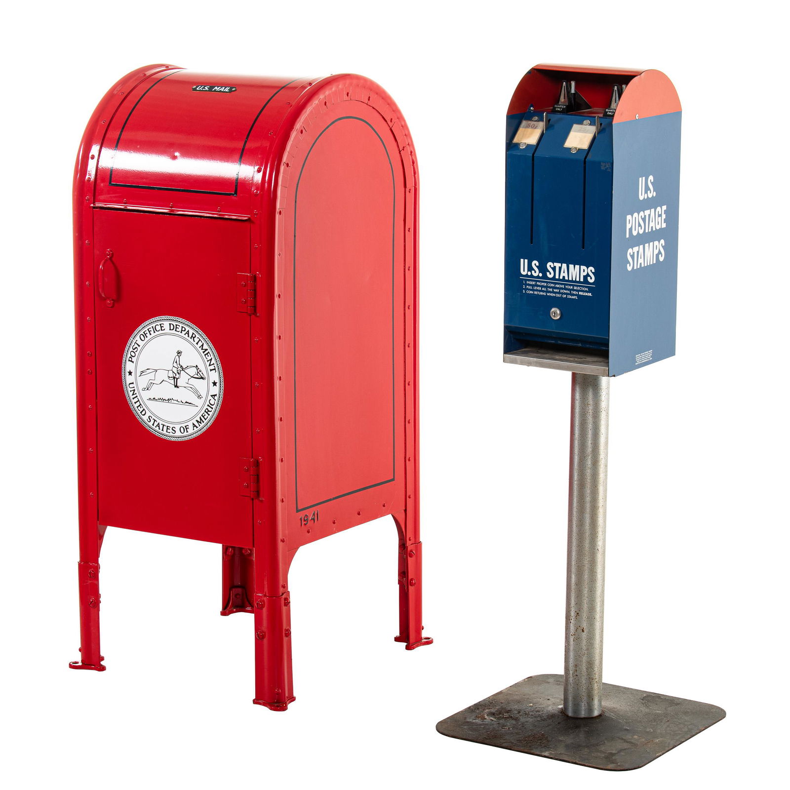 Mail Drop Box And U.S. Postage Stamps Machine (1 of 1)