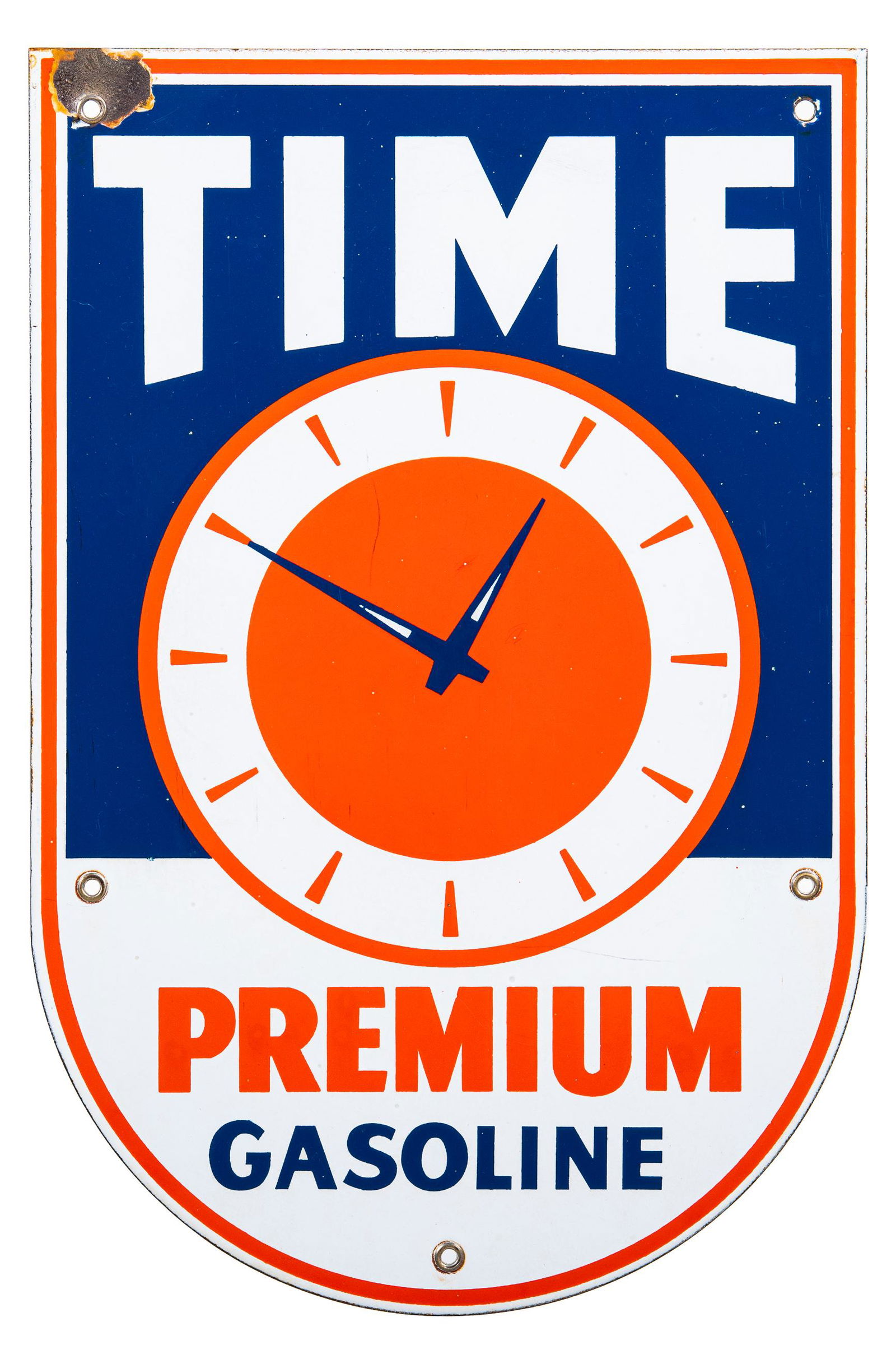 Time Premium Gasoline Gas Pump Plate (1 of 2)