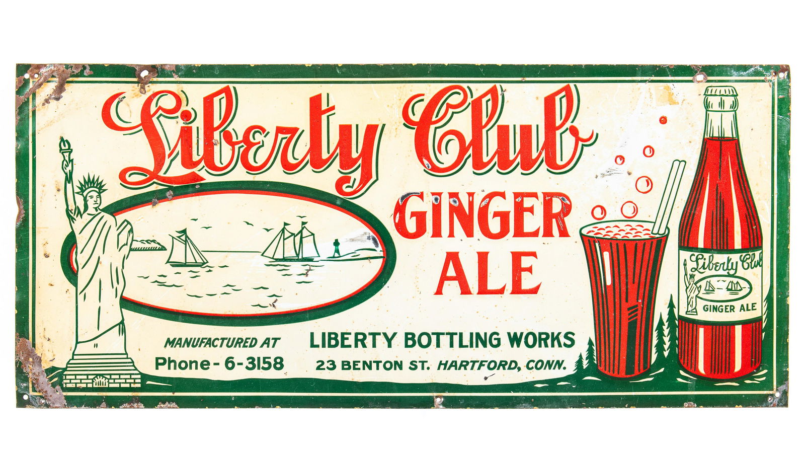 Liberty Club Ginger Ale Sign (1 of 2)