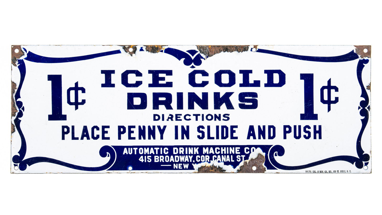 Early Ice Cold Drinks Sign (1 of 2)