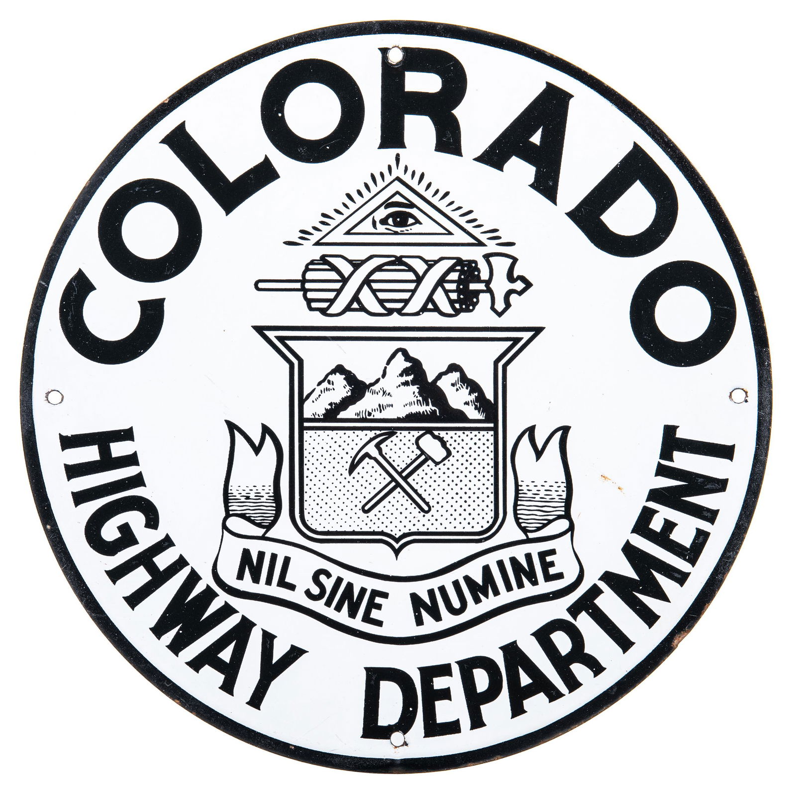 Colorado Highway Department Sign (1 of 2)