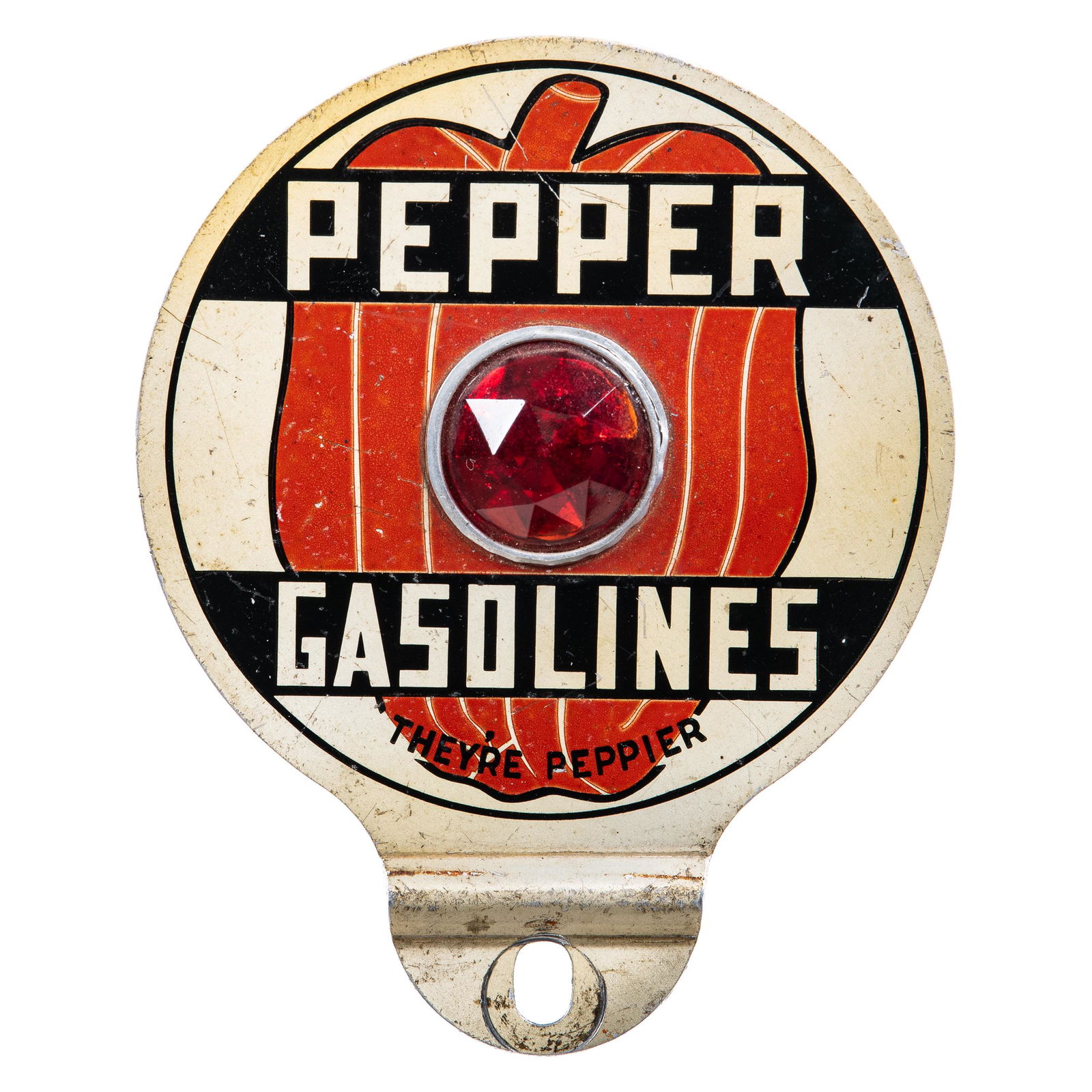 Pepper Gasoline License Plate Topper (1 of 2)
