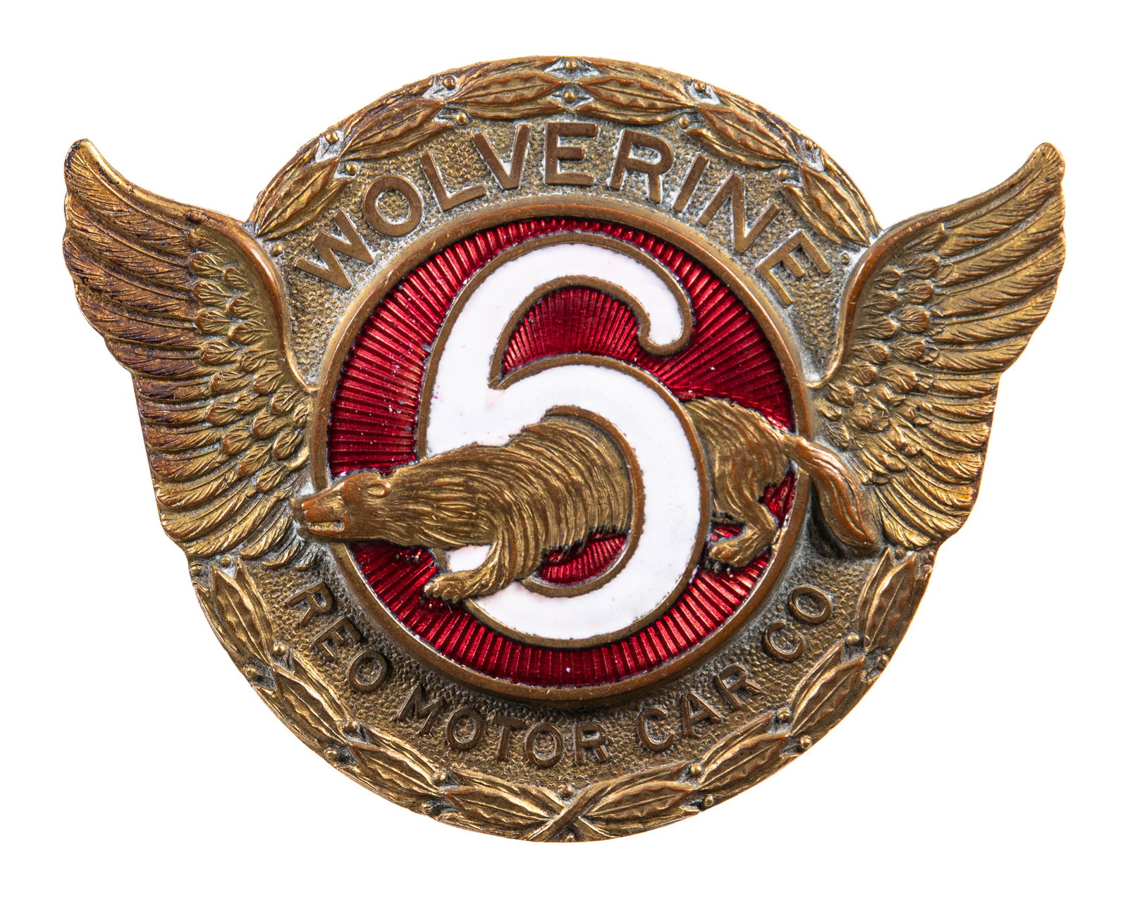 Rare Reo Wolverine Radiator Badge (1 of 2)