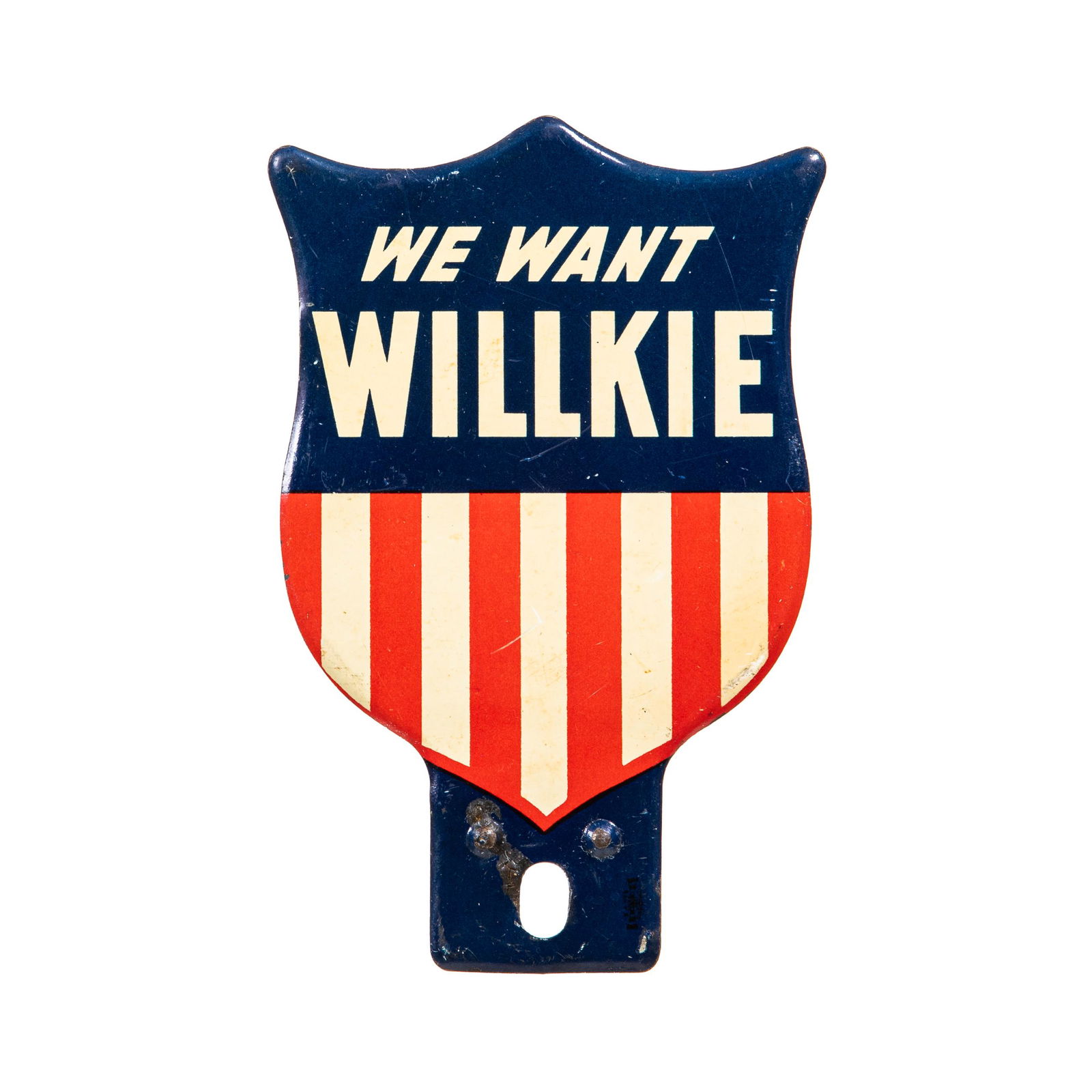 We Want Willkie License Plate Topper (1 of 2)