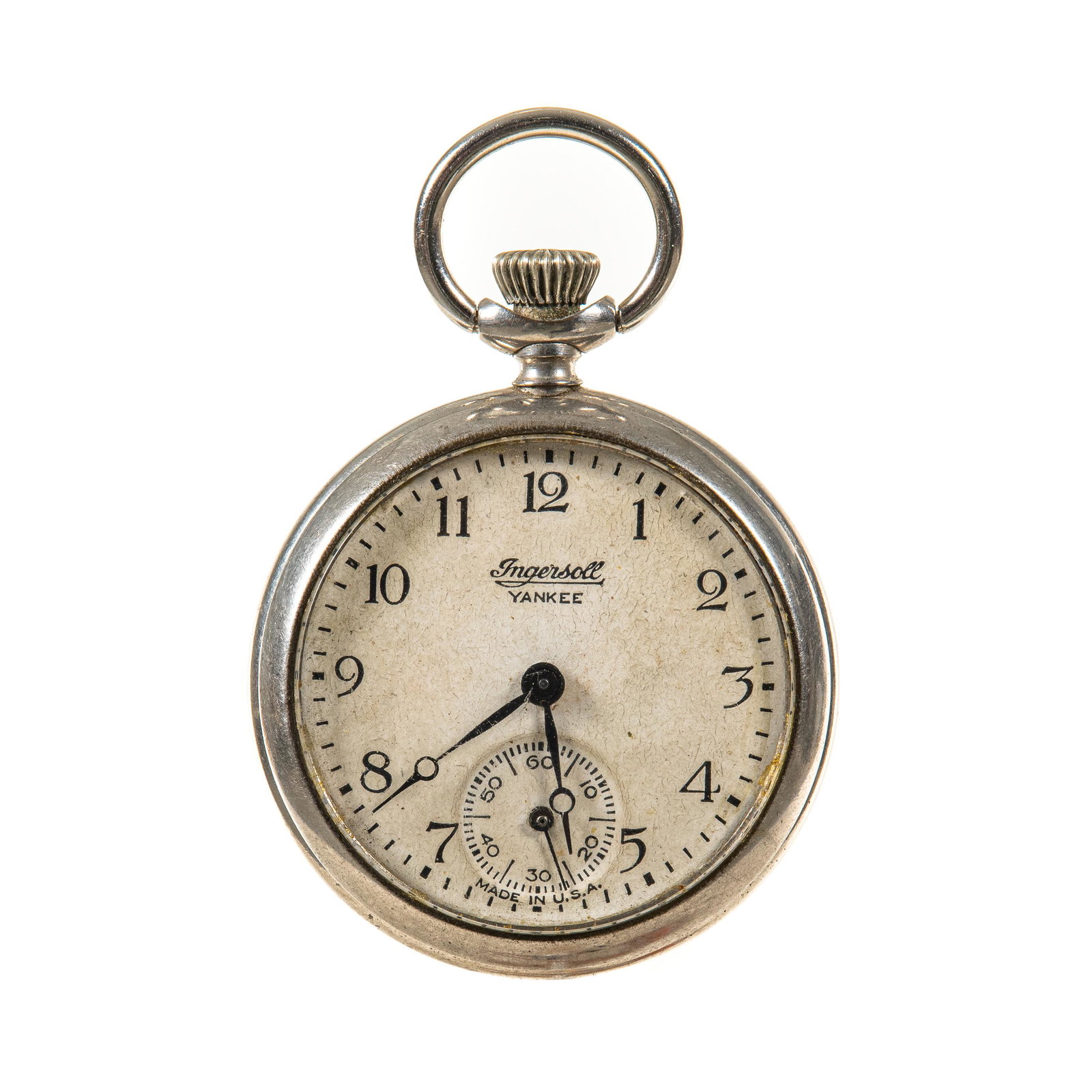 Ingersoll Yankee: 65091367 nickel silver case, nice dial (a little dirty), guarantee paper, good watch, runs