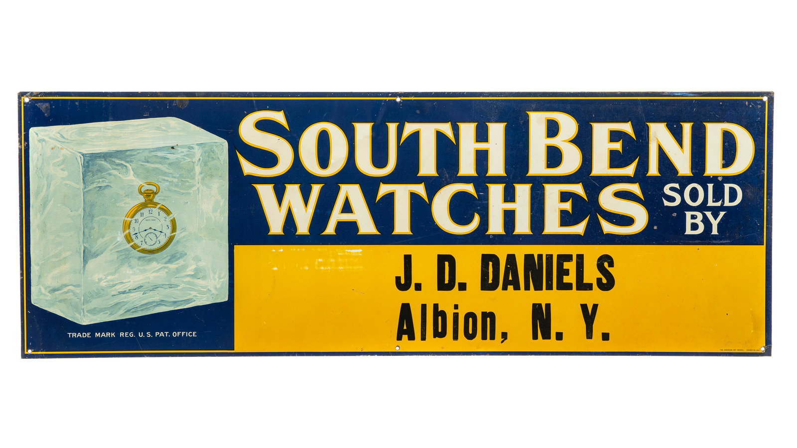 South Bend Watches Tin Sign (1 of 6)