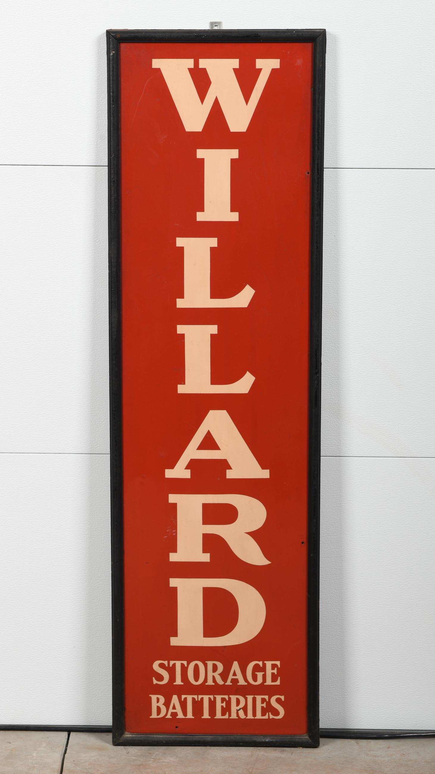 Willard Storage Batteries Sign (1 of 2)