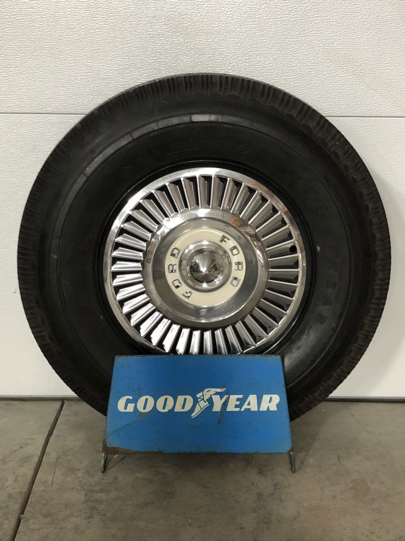 Goodyear Tire Stand With Wheel (1 of 1)