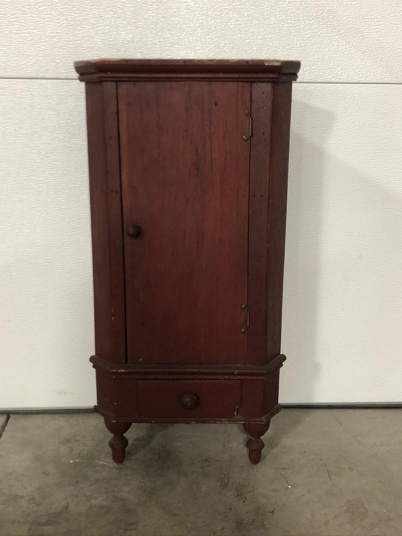 Early Wood Corner Cabinet Salesman Sample (1 of 2)