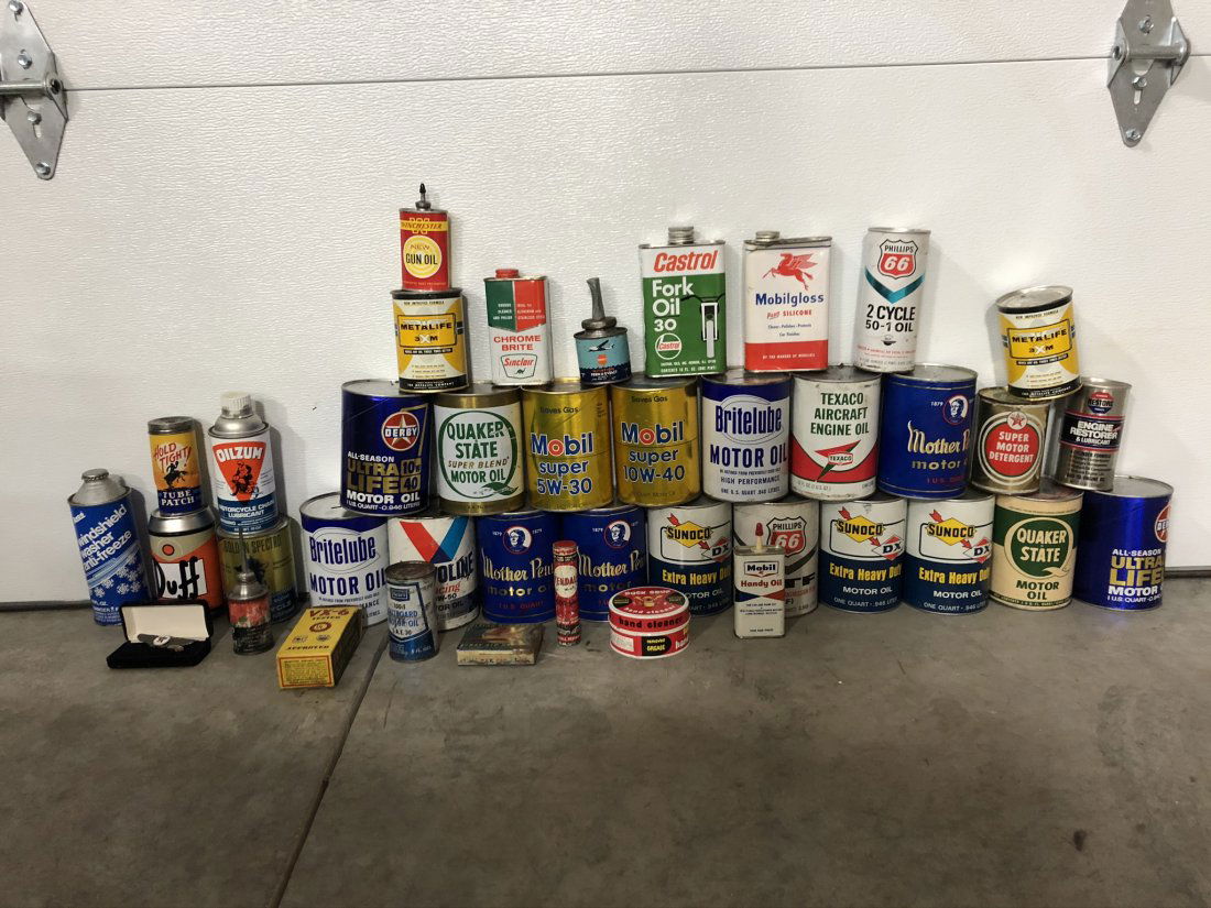 Large Lot Of Assorted Cans (1 of 3)