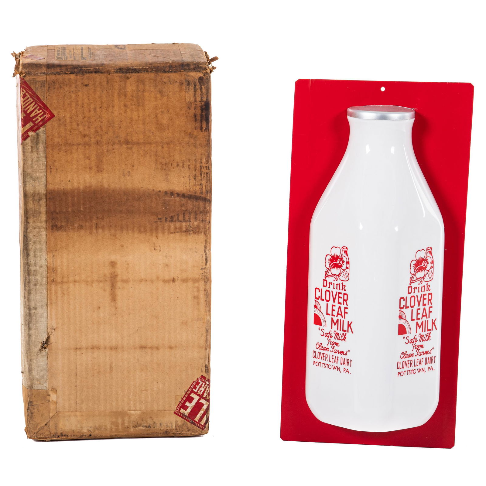 NOS Clover Leaf Milk Lighted Counter Display (1 of 3)