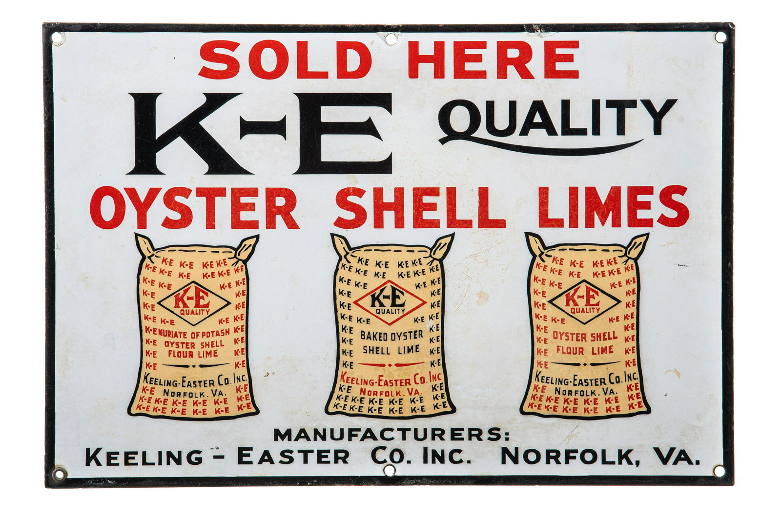 Keeling Easter Oyster Shell Limes Sign (1 of 2)