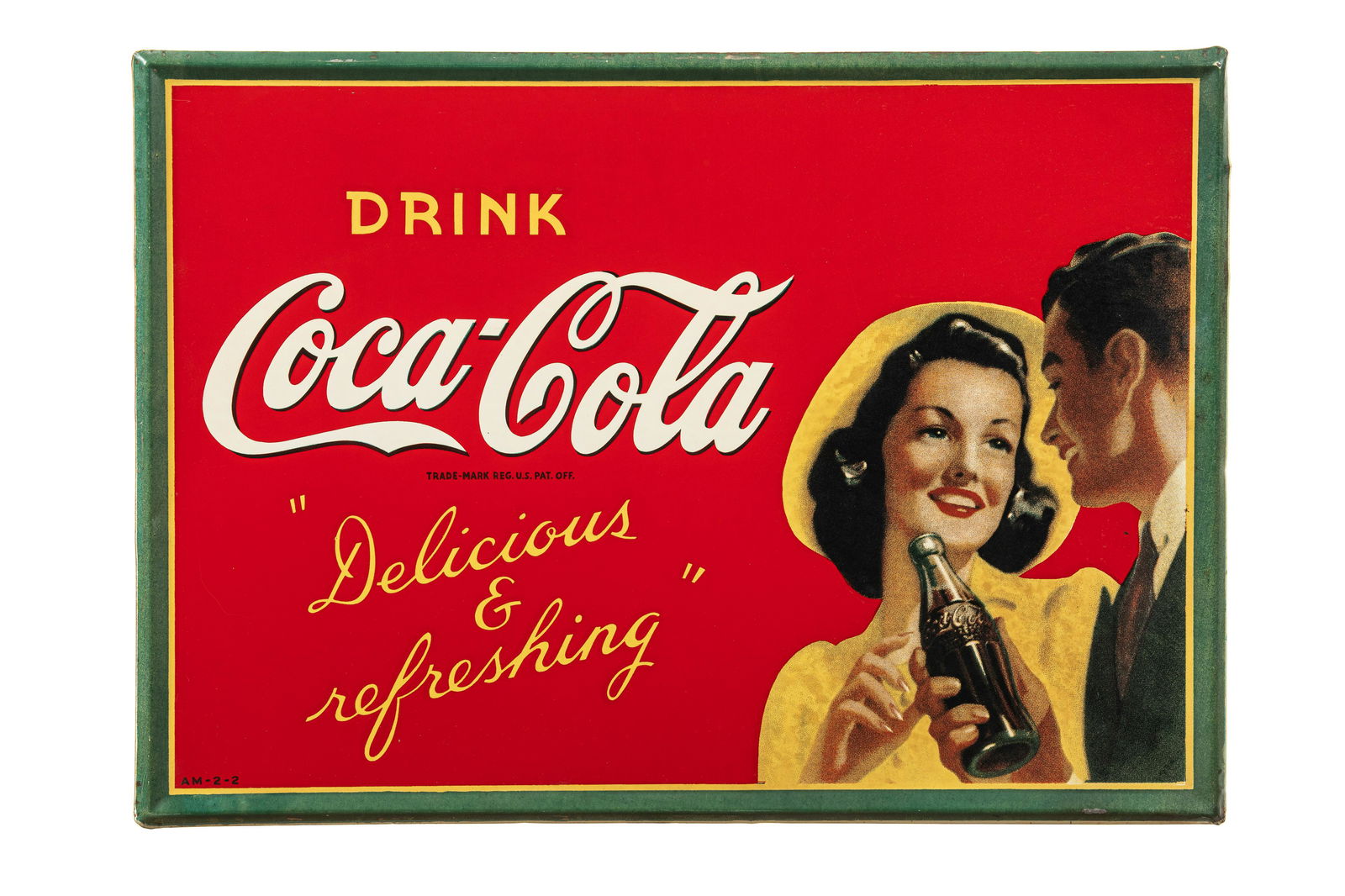 Drink Coca Cola Sign With Man & Woman (1 of 2)