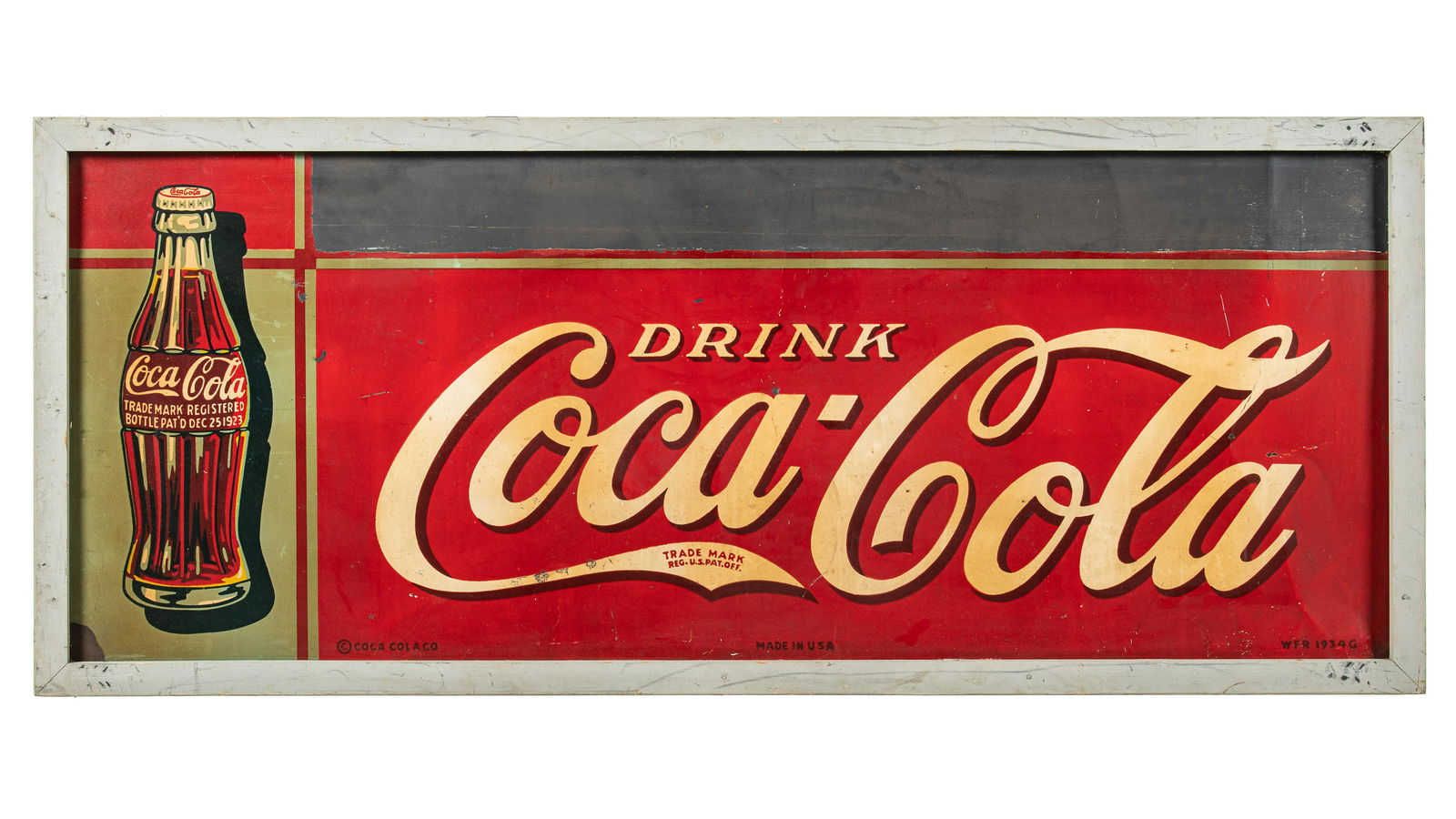 1934 Drink Coca Cola Horizontal Sign (1 of 5)