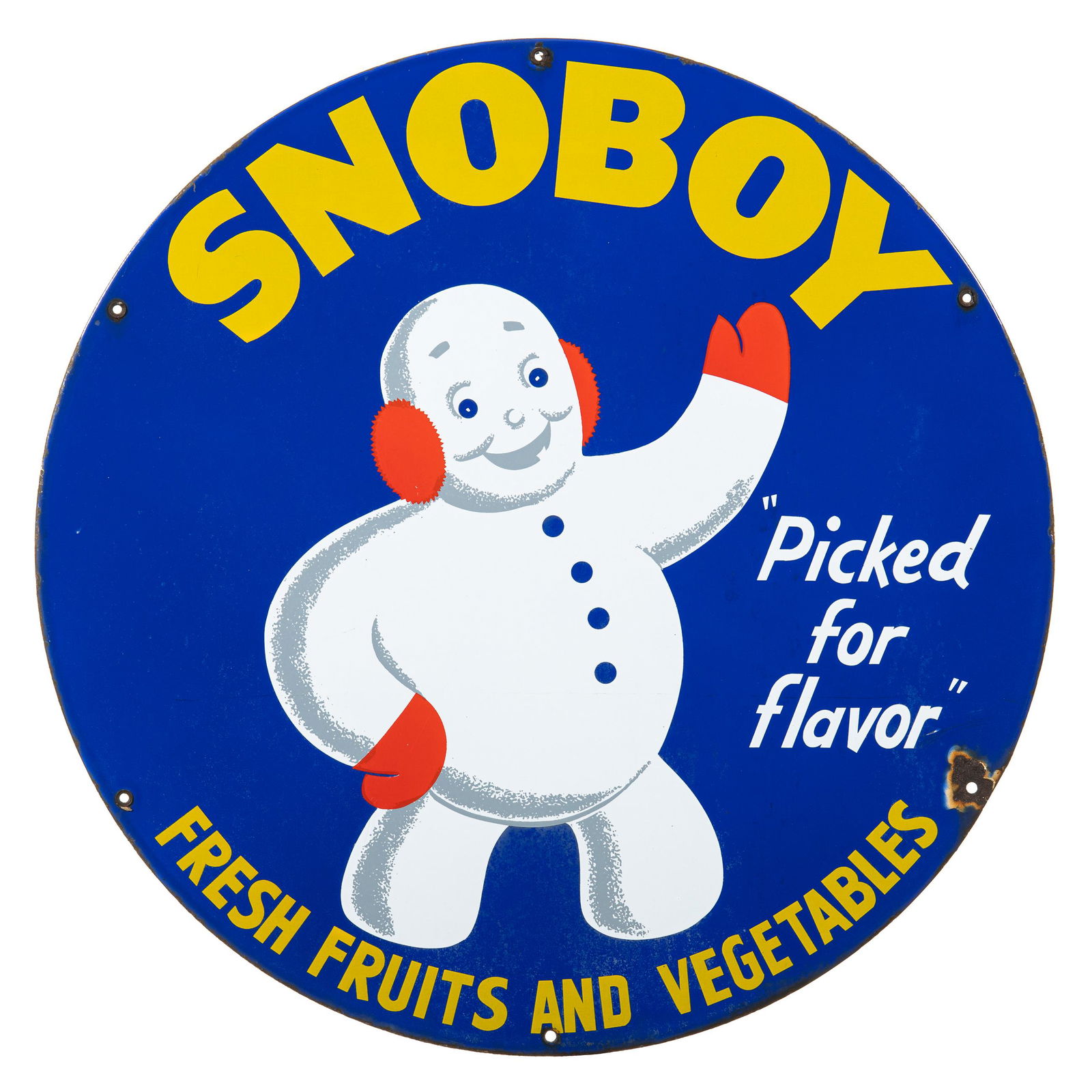 Snoboy Fresh Fruits & Vegetables Sign (1 of 2)