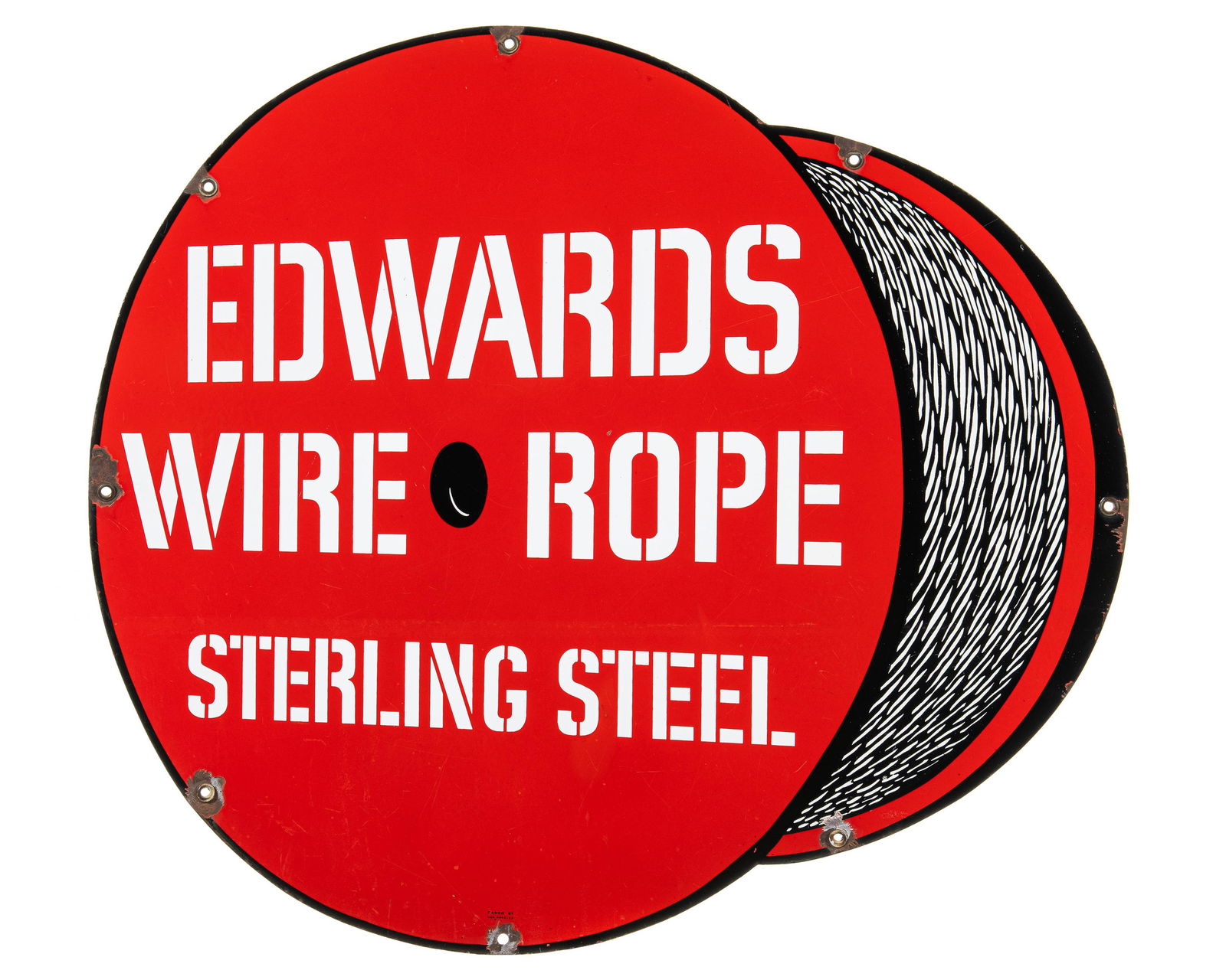 Edwards Sterling Steel Wire Rope Diecut Sign (1 of 3)
