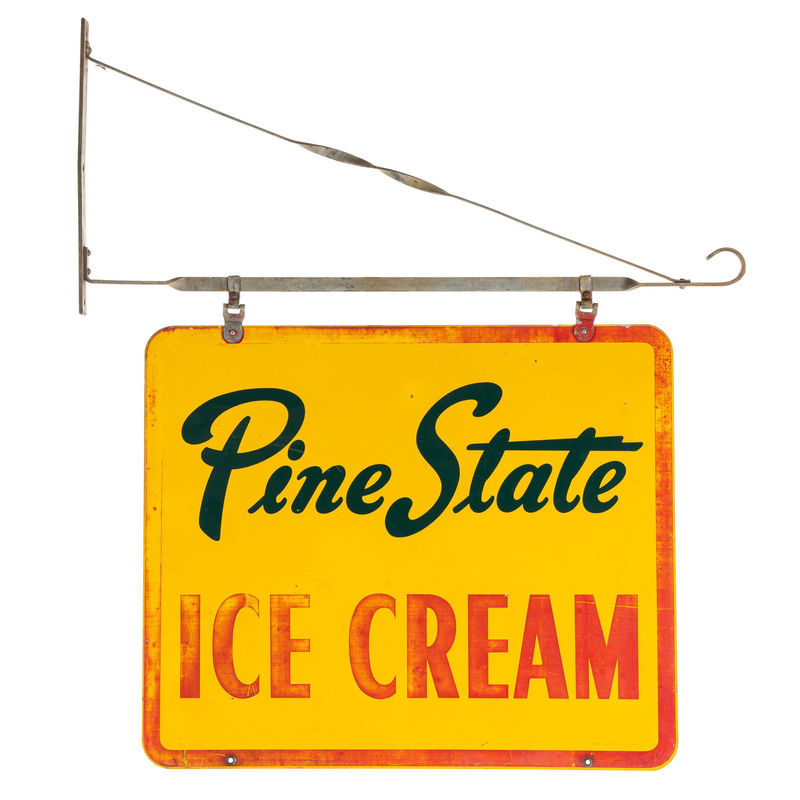 Pine State Ice Cream Sign With Bracket (1 of 2)