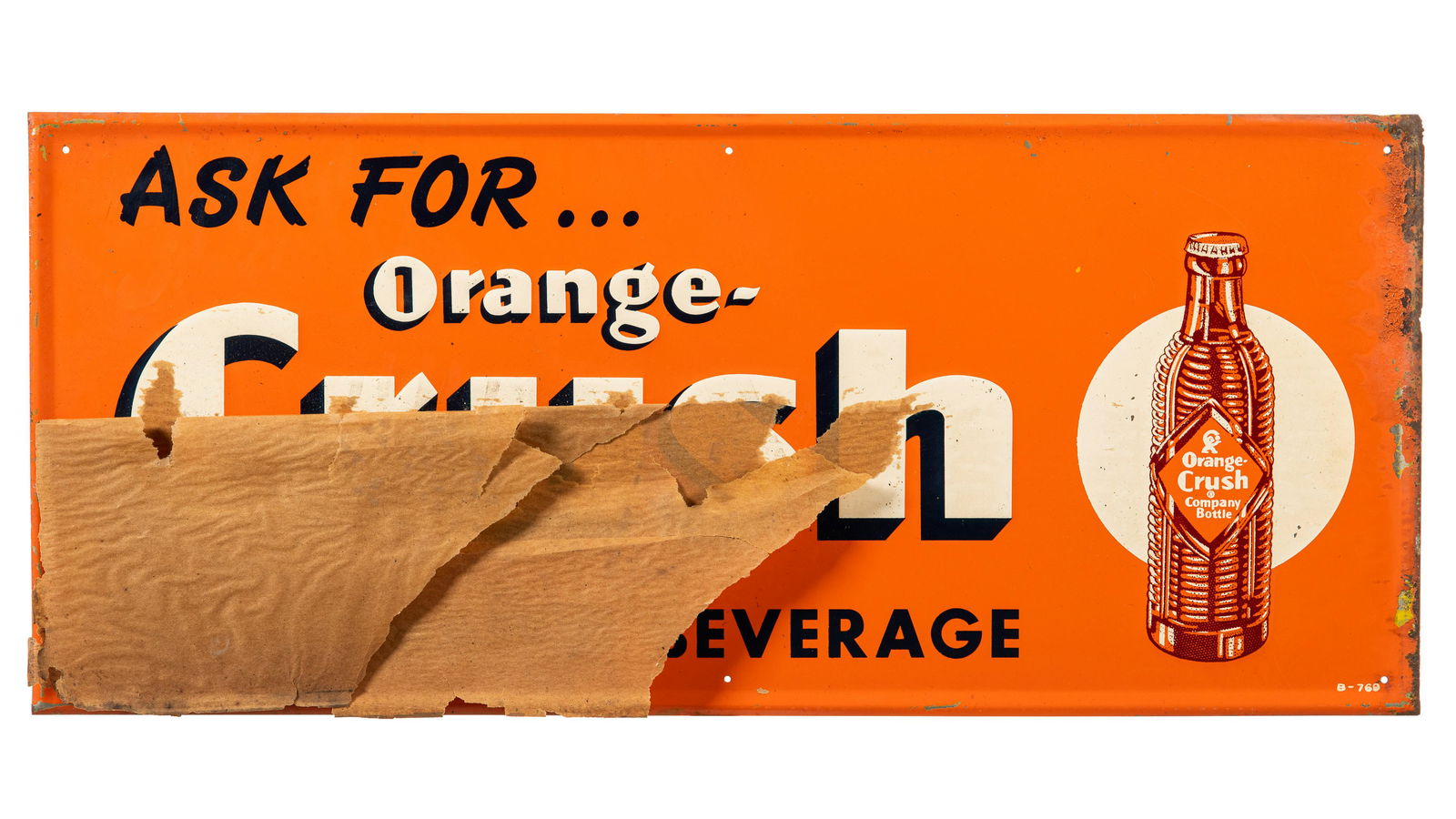 NOS Ask For Orange Crush Horizontal Sign (1 of 3)