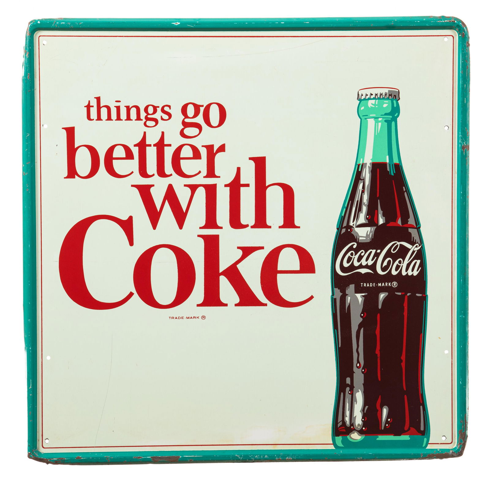 Things Go Better With Coke Sign With Bottle (1 of 2)