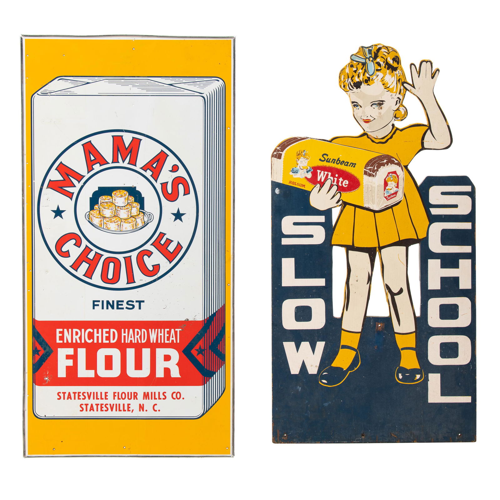 Sunbeam Diecut & Mama's Choice Flour Signs (1 of 1)