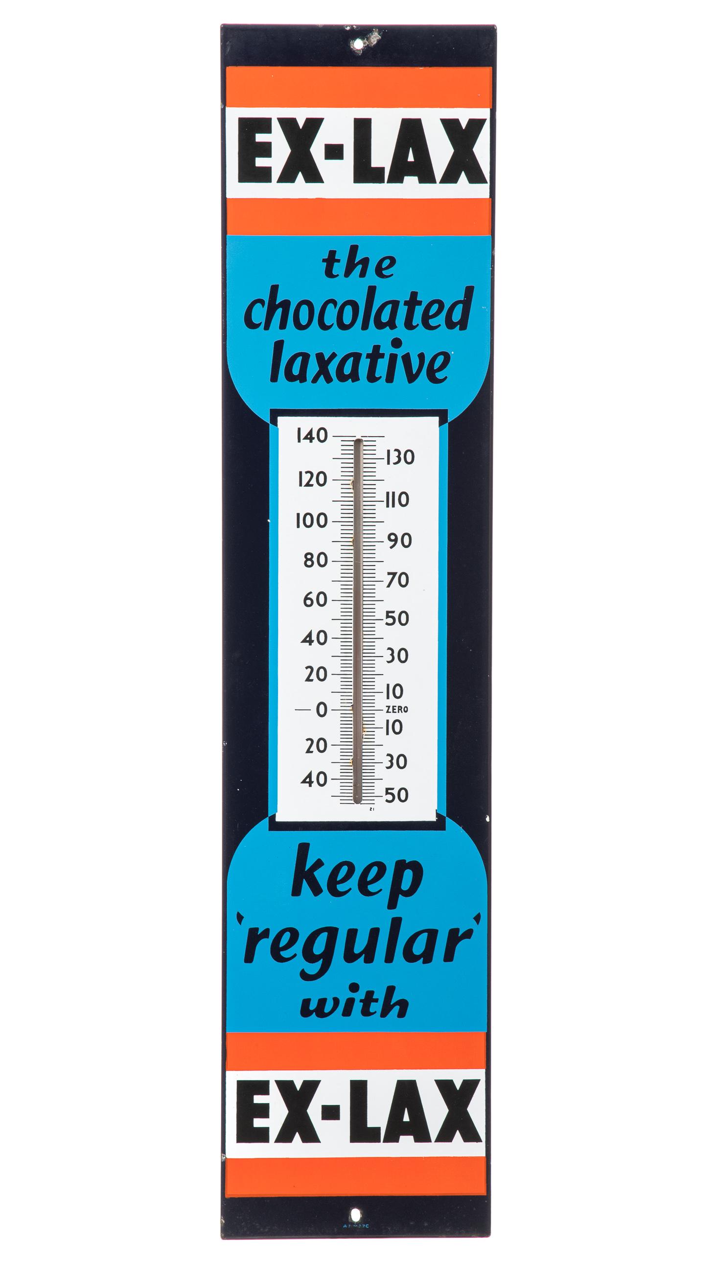 Ex-Lax Porcelain Thermometer (1 of 2)