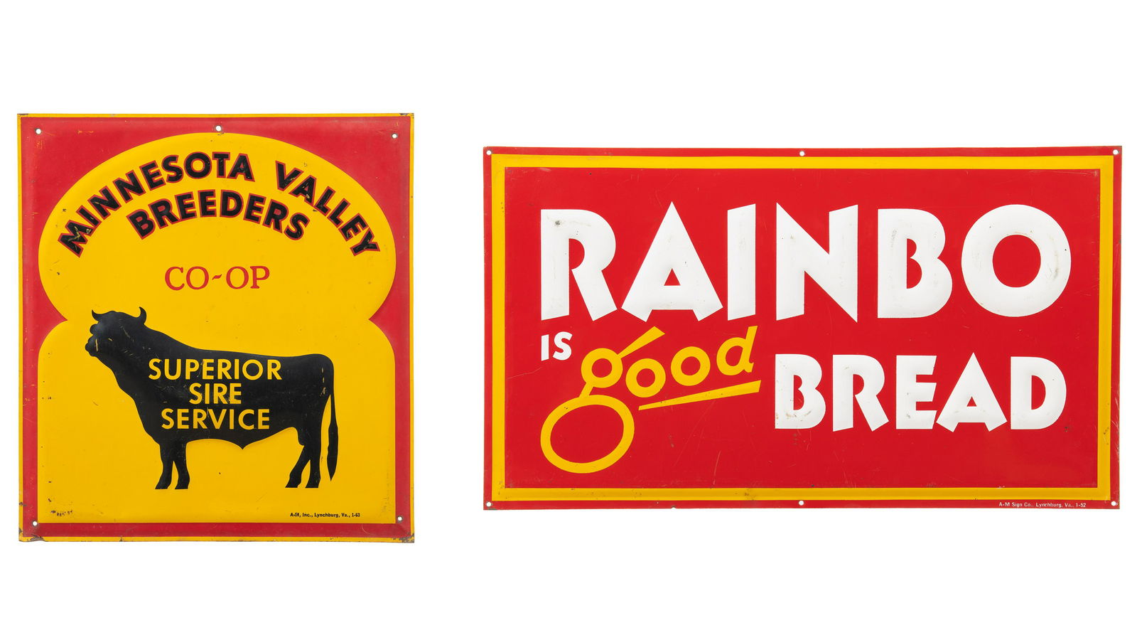 Rainbo Bread & Minn. Valley Breeders Signs (1 of 5)