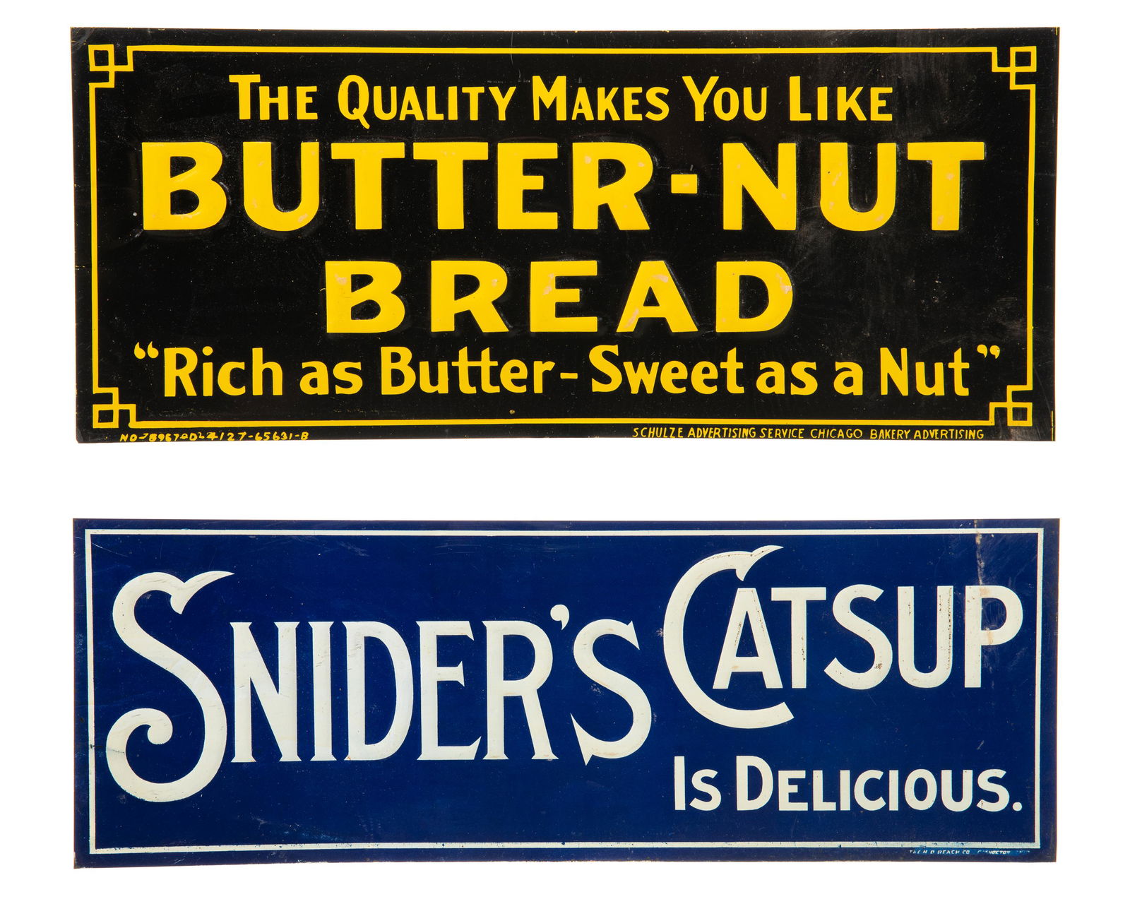 Snider's Catsup & Butter Nut Bread Signs (1 of 5)