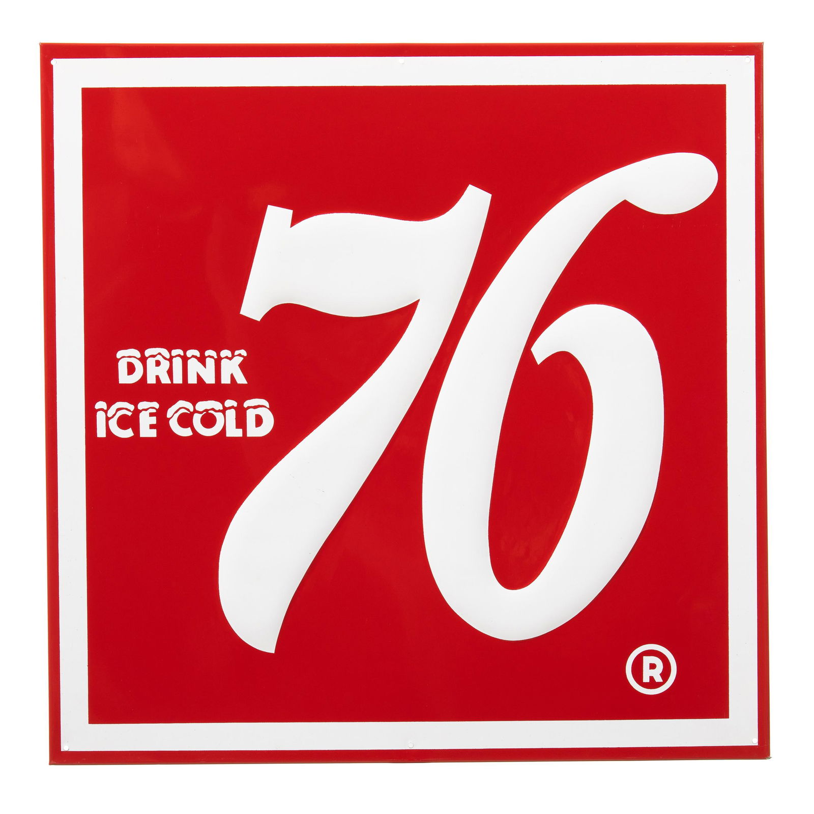 Drink Ice Cold 76 Soda Sign (1 of 2)