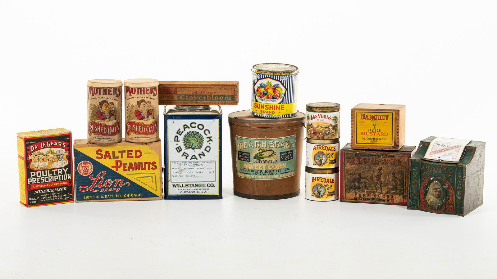 Lot Of 15 Food/Tobacco Tins Containers & Crates (1 of 3)