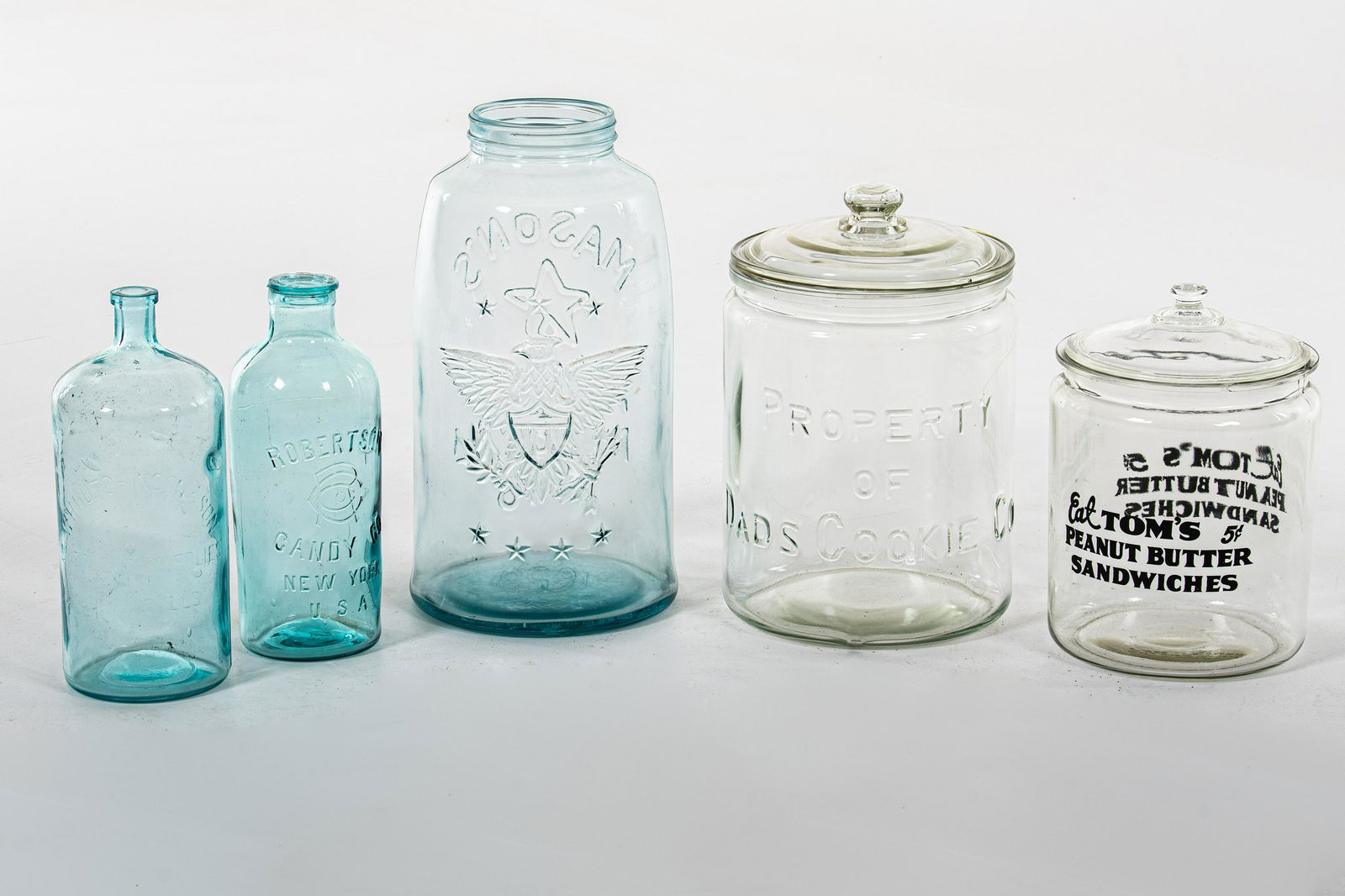 Lot Of 5 Bottles & Jars (1 of 3)