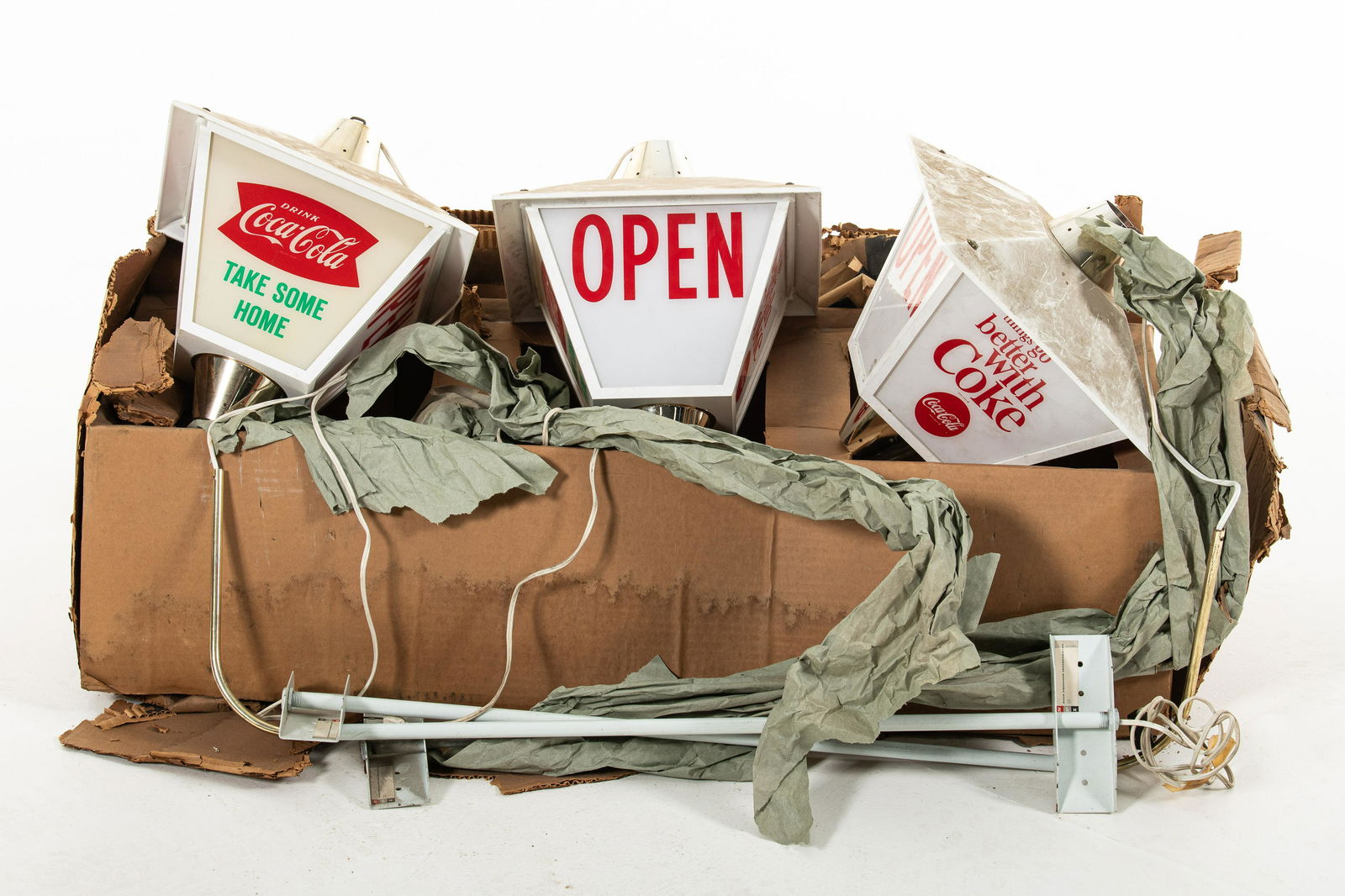 Lot Of 3 Coca Cola Light Up Displays NOS (1 of 1)