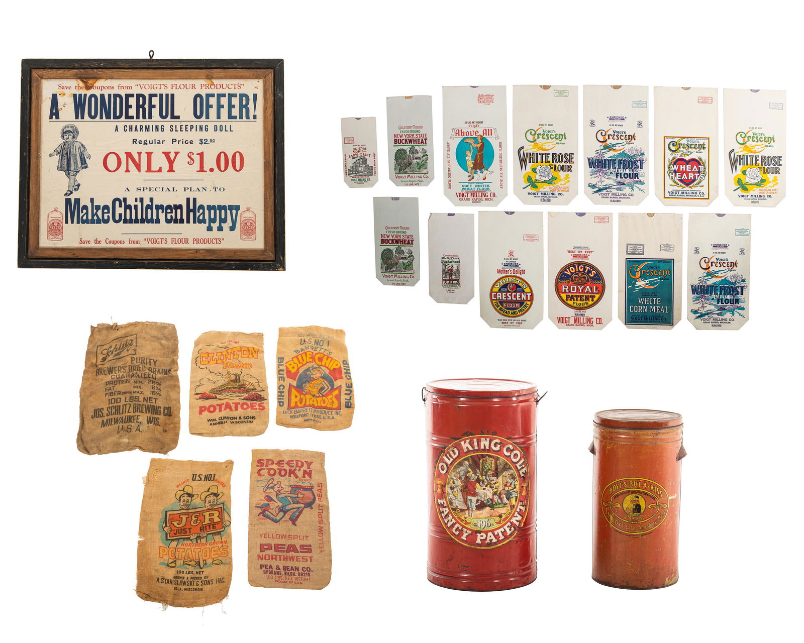 Lot Of 21 Flour/Grain/Potato Advertising Items (1 of 5)