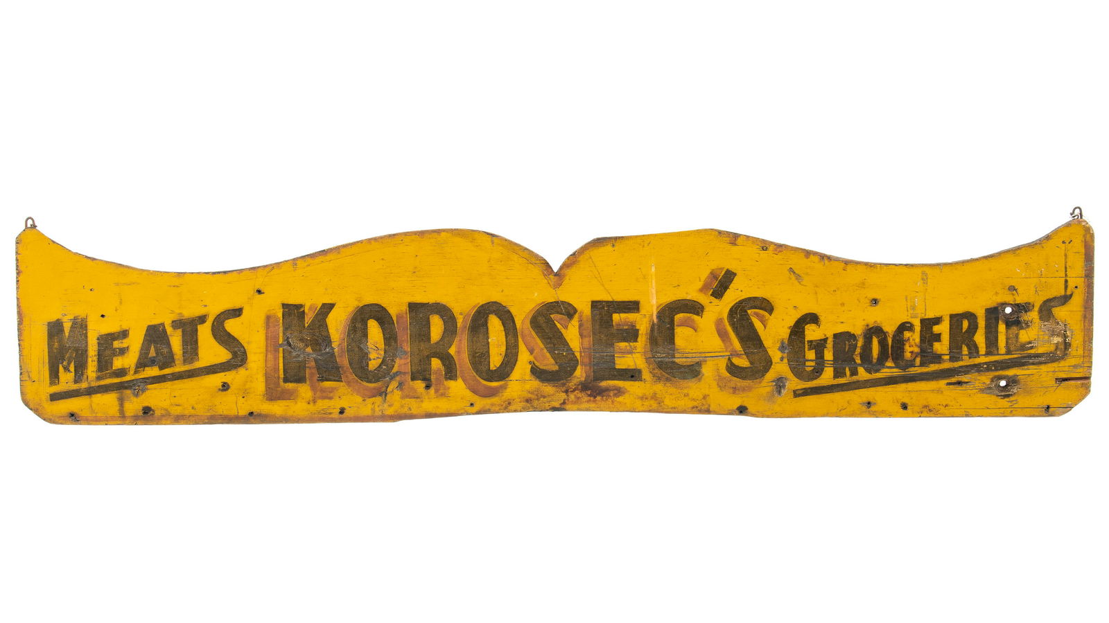 Korosec's Meats & Groceries Wooden Sign (1 of 1)