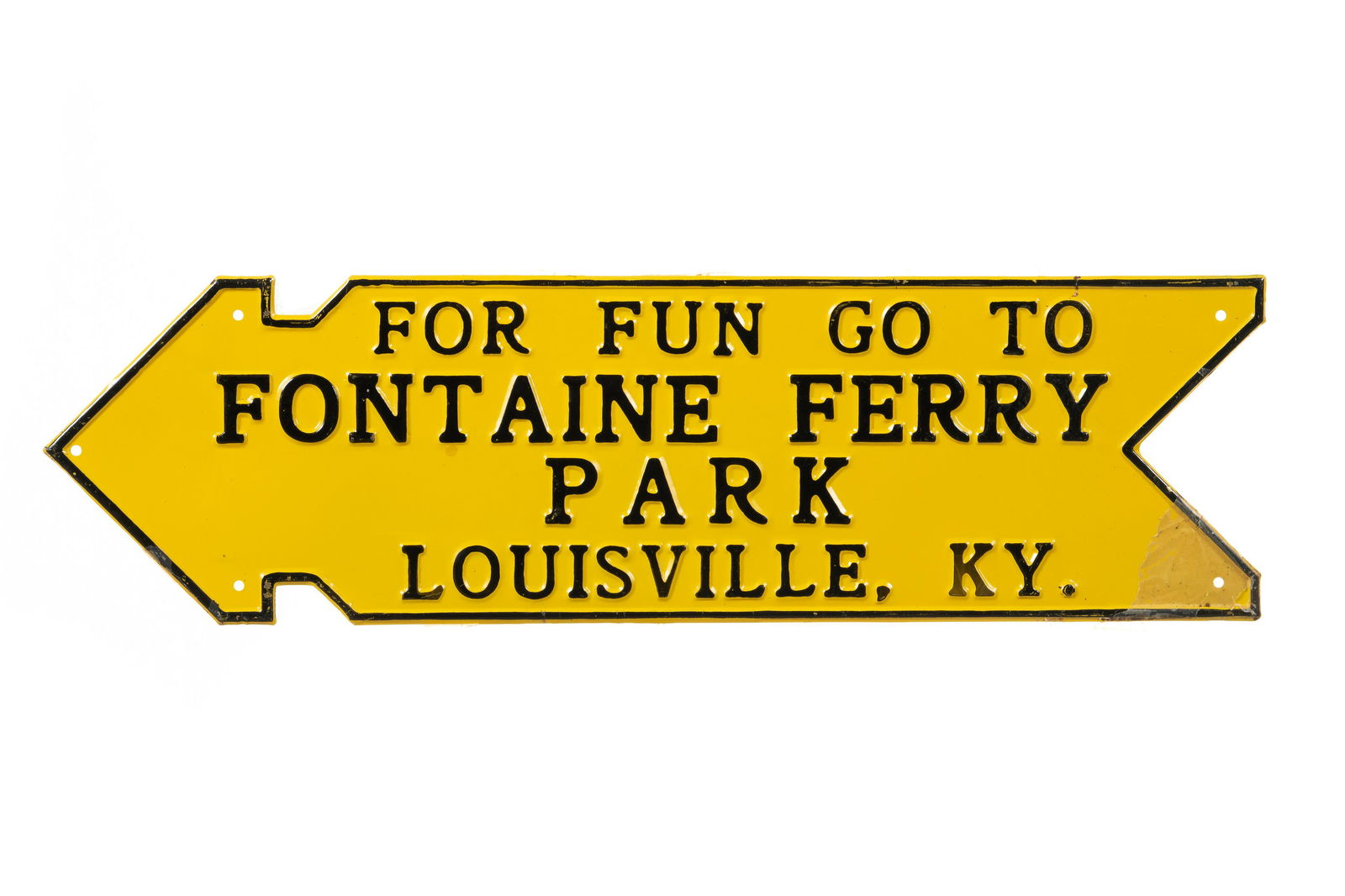 Fontaine Ferry Park Arrow Sign (1 of 2)
