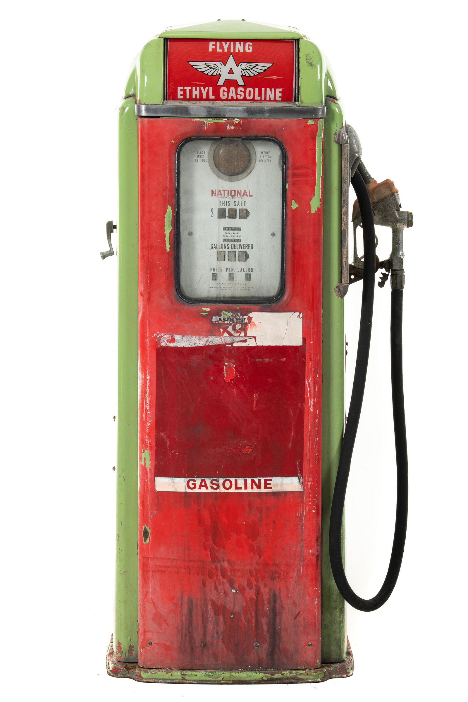 National 64 Associated Flying A Porcelain Gas Pump (1 of 6)