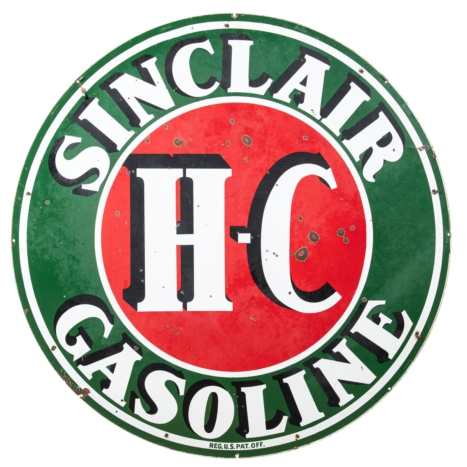 Sinclair H-C Gasoline Neon Pole Sign (1 of 2)