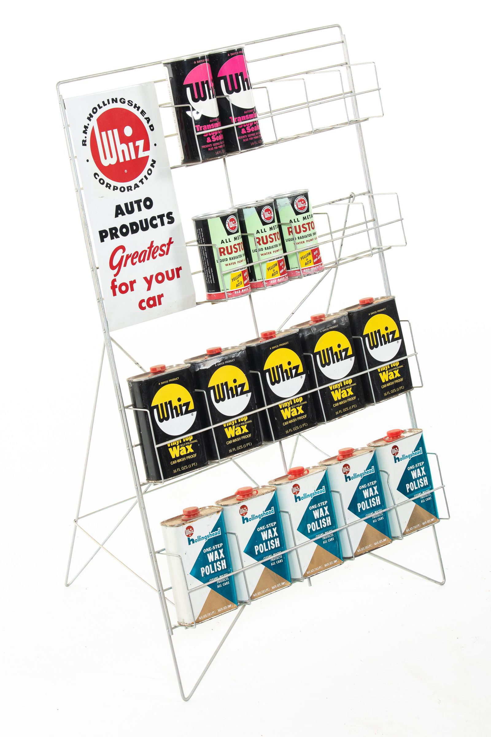 Whiz Auto Products Rack With Cans (1 of 2)