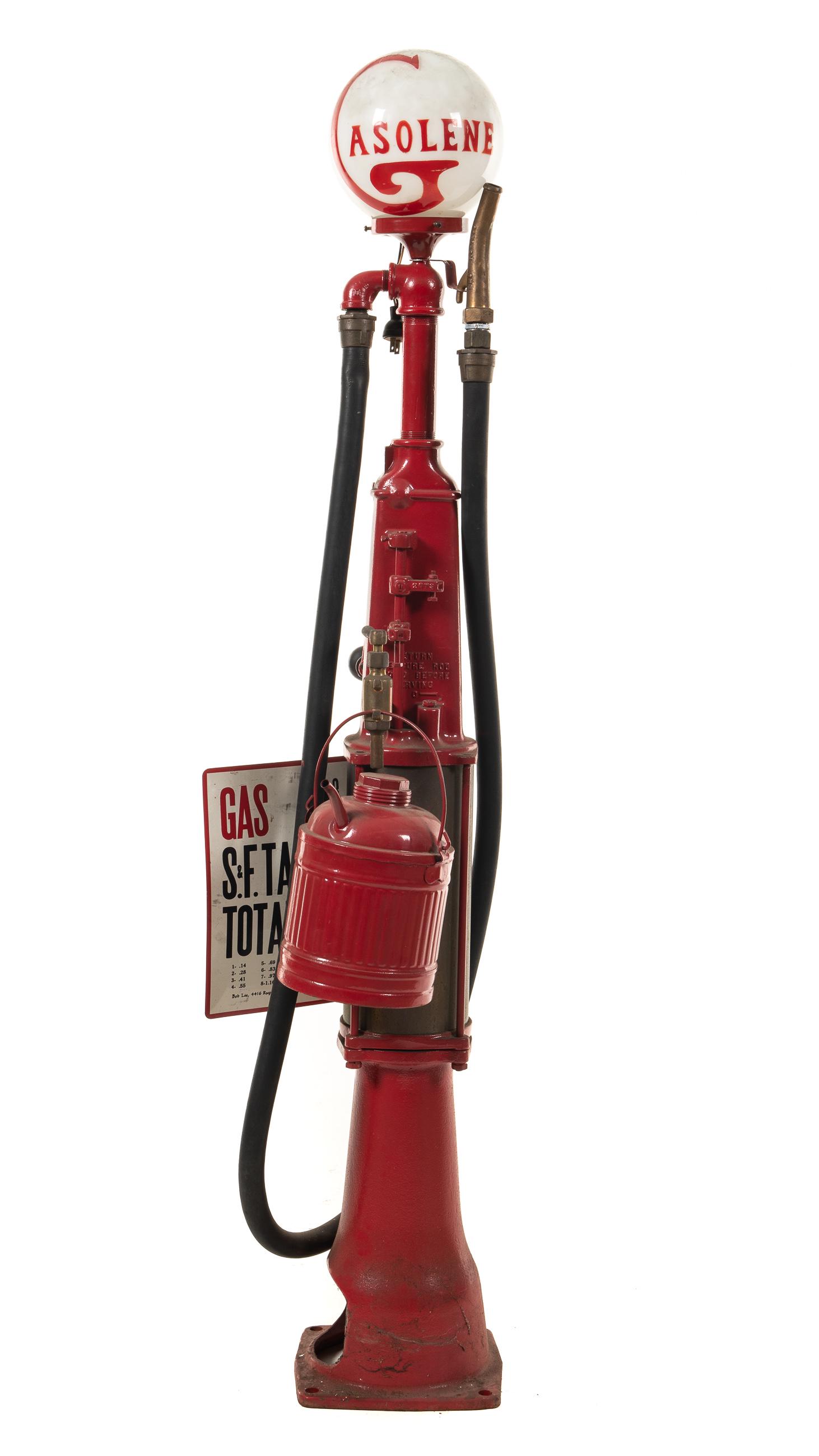 Early Bennett Curb Gas Pump (1 of 2)