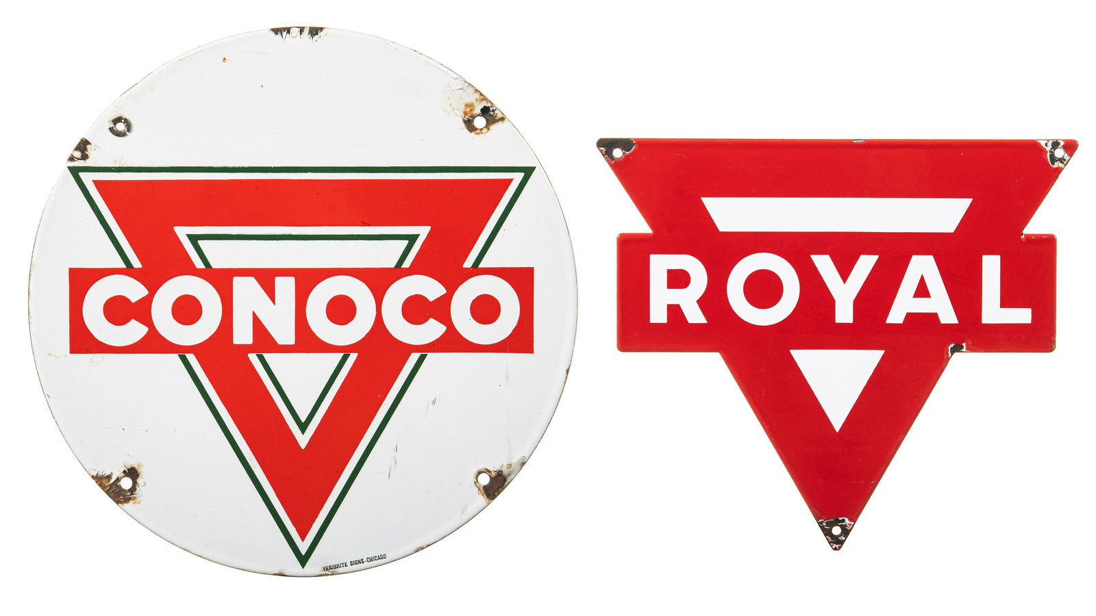 Conoco Truck Sign & Royal Pump Plate (1 of 5)